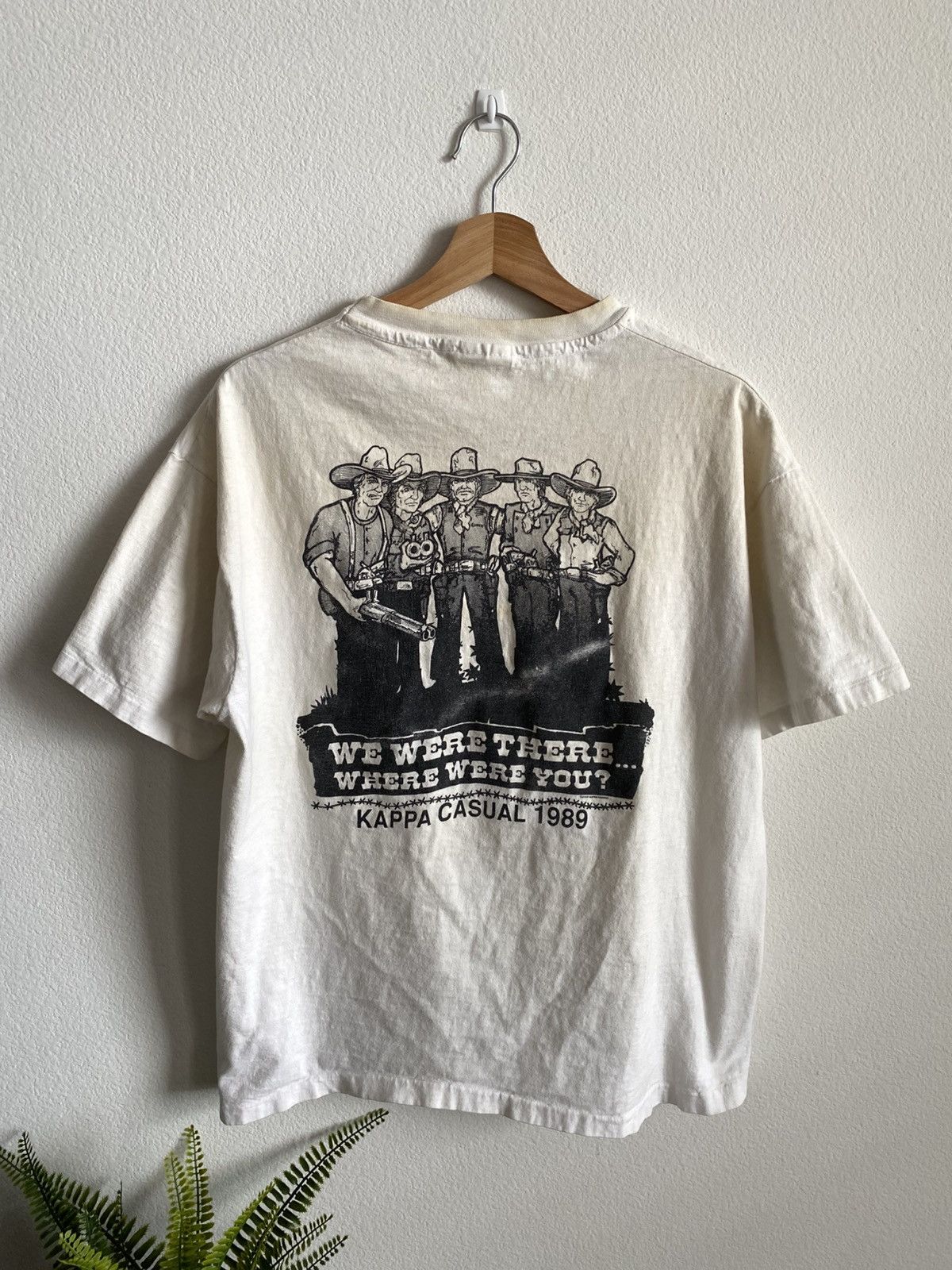 Vintage Vintage 80s Kappa Single Stitch Tee Size US XL / EU 56 / 4 - 1 Thumbnail
