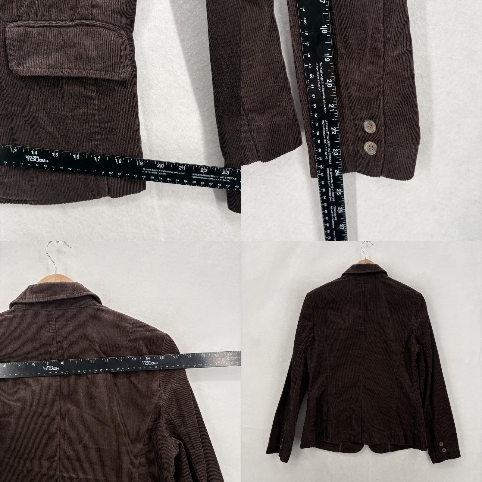 J.Crew VINTAGE J.CREW Blazer Womens 8 Corduroy Button Front Brown Short Jacket Casual Business Size M / US 6-8 / IT 42-44 - 8 Thumbnail