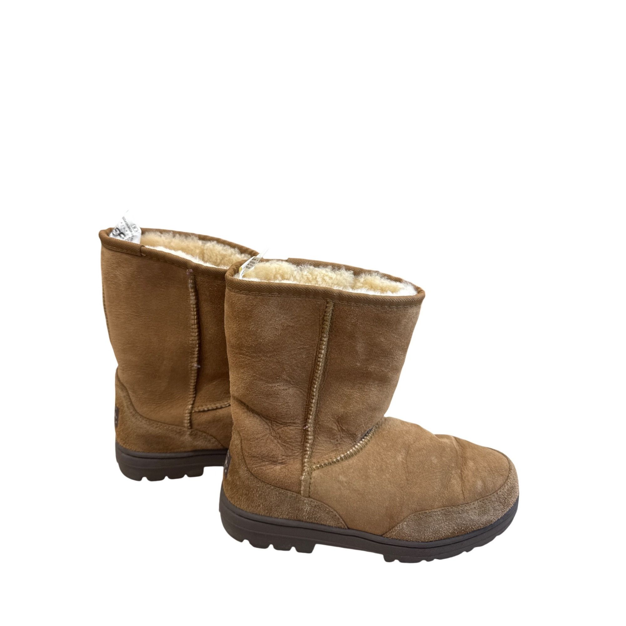 Ugg Ugg Womens Brown Leather Wool Ankle Boots Size 6W SKU8191 Size US 6 / IT 36 - 4 Thumbnail