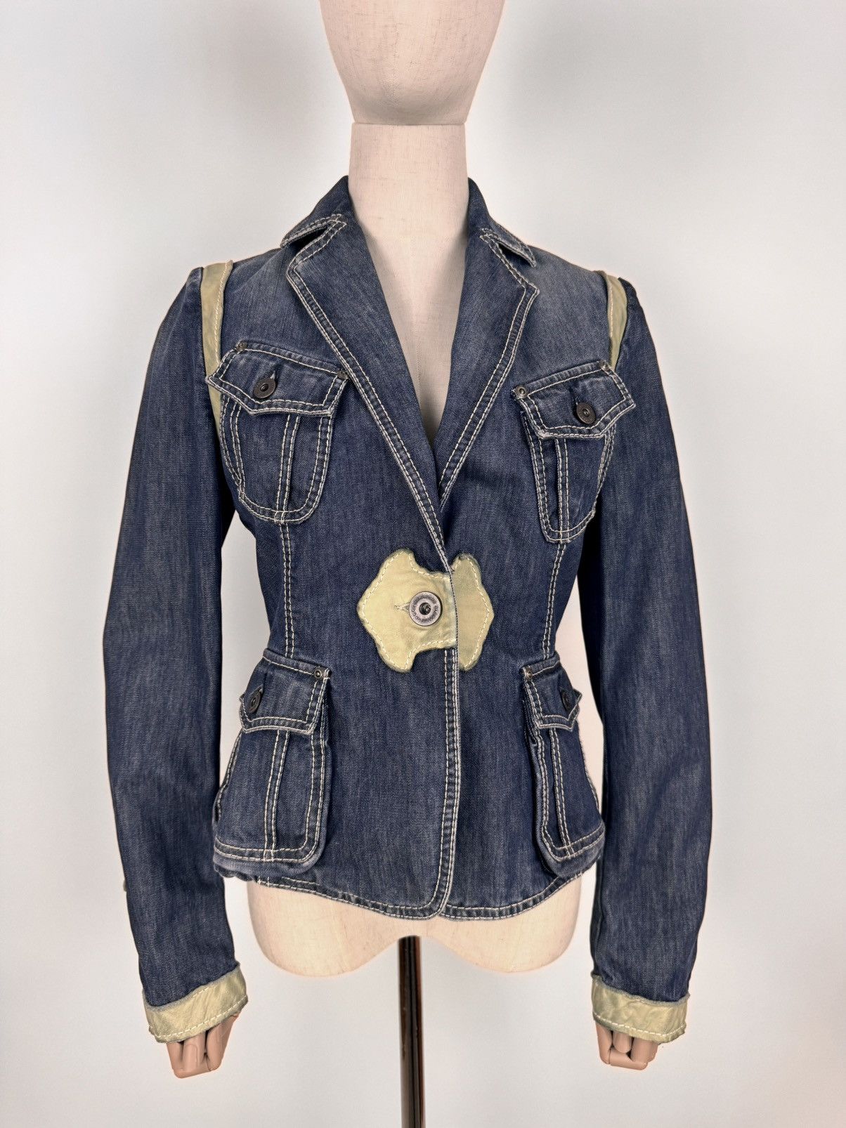 Marlboro Classics Vintage Marlboro Classics Western denim Blazer Jacket Size M / US 6-8 / IT 42-44 - 2 Thumbnail