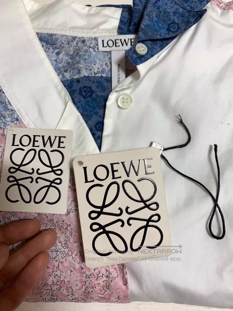 Loewe Loewe Patchwork irregular collar shirt, size S Size S / US 4 / IT 40 - 7 Thumbnail