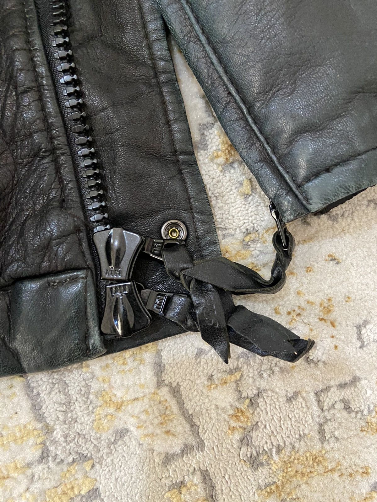 Leather × Mastermind Japan × Roen CRAZY RARE ROEN MASTERMIND BIKER LEATHER JACKET Size US S / EU 44-46 / 1 - 14 Thumbnail