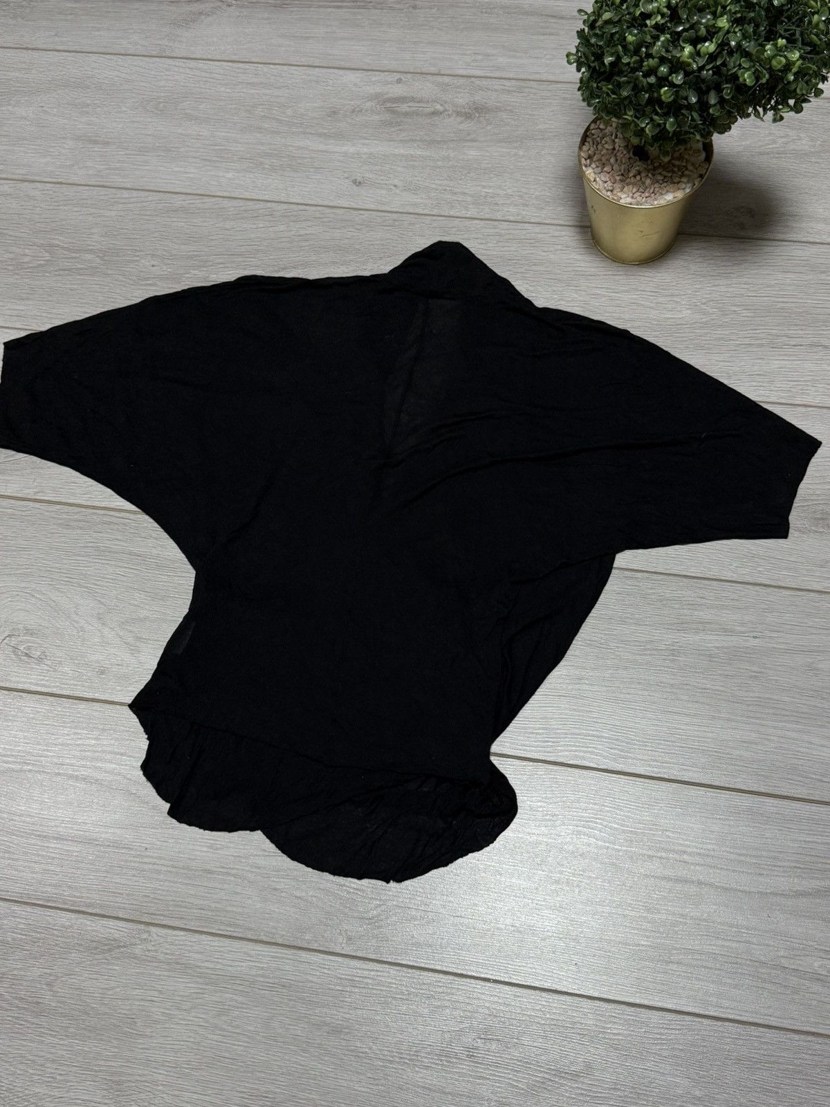 Helmut Lang Helmut Lang long sleeve blouse shirt asymmetric design Size M / US 6-8 / IT 42-44 - 6 Thumbnail