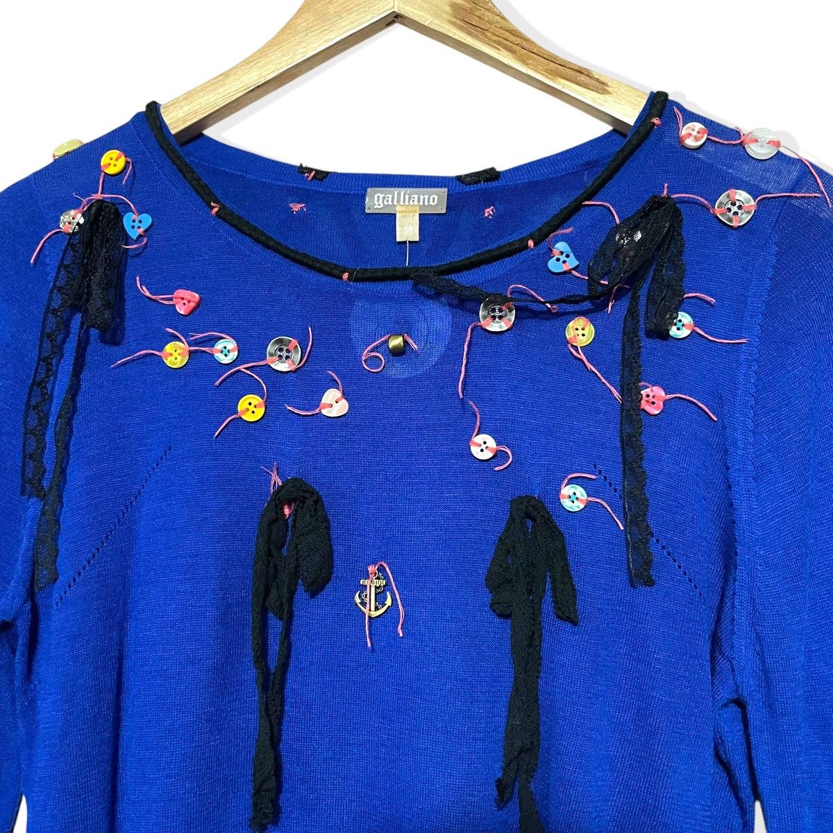 John Galliano Galliano Knitted Button Sweater Size M / US 6-8 / IT 42-44 - 3 Thumbnail