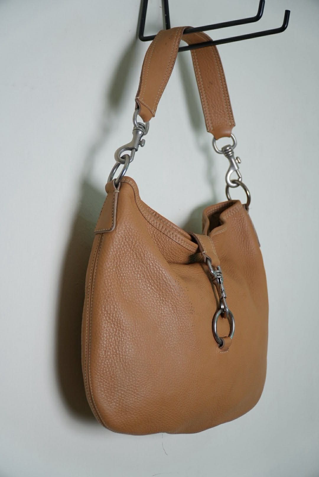 Miu Miu Miu Miu Prada Brown Grained Leather Hobo Shoulder Bag Size ONE SIZE - 6 Thumbnail