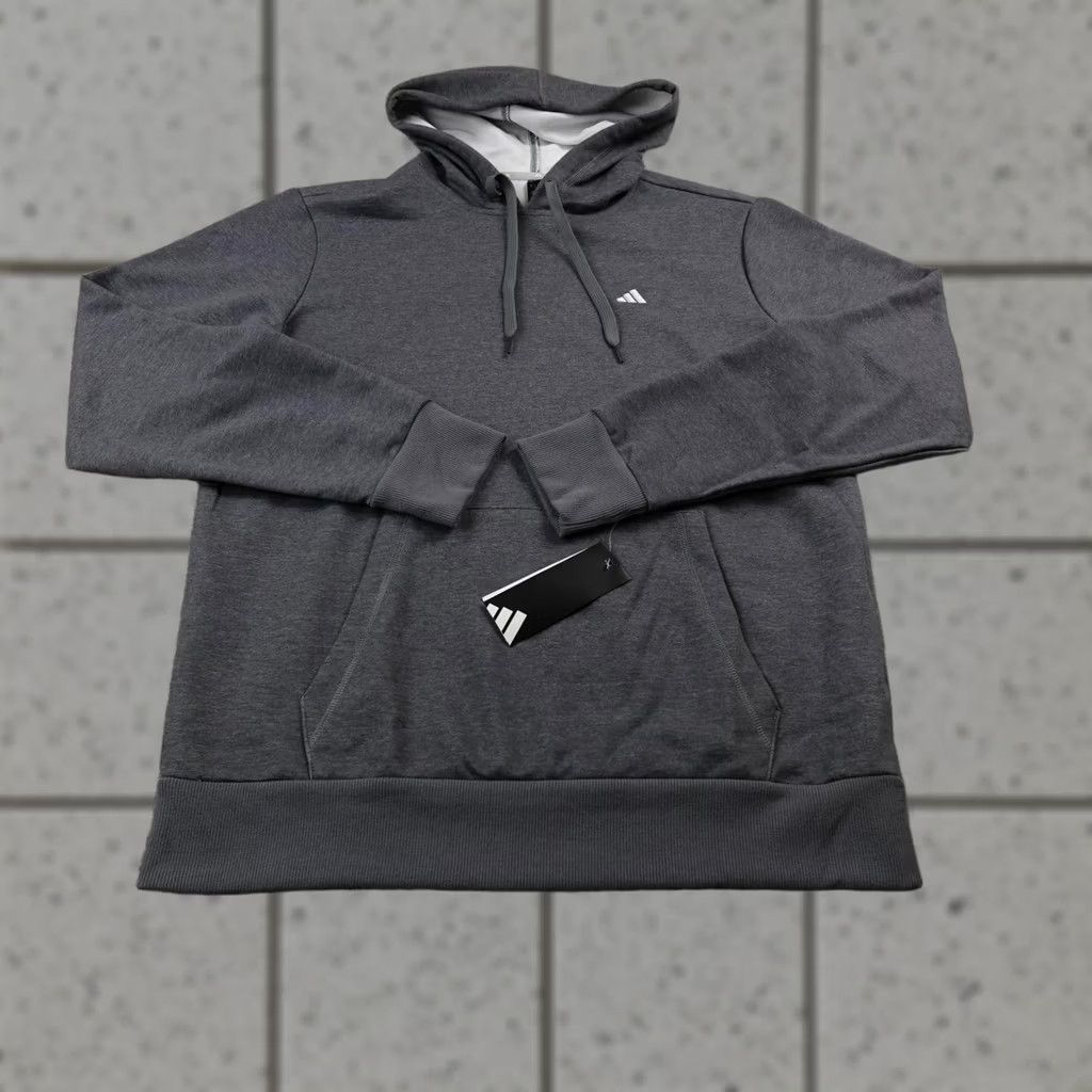 Adidas Nike Shirt Hoodie Mens M Gray Fleece Pullover Sweatshirt Athletic Gym Size US M / EU 48-50 / 2 - 1 Thumbnail