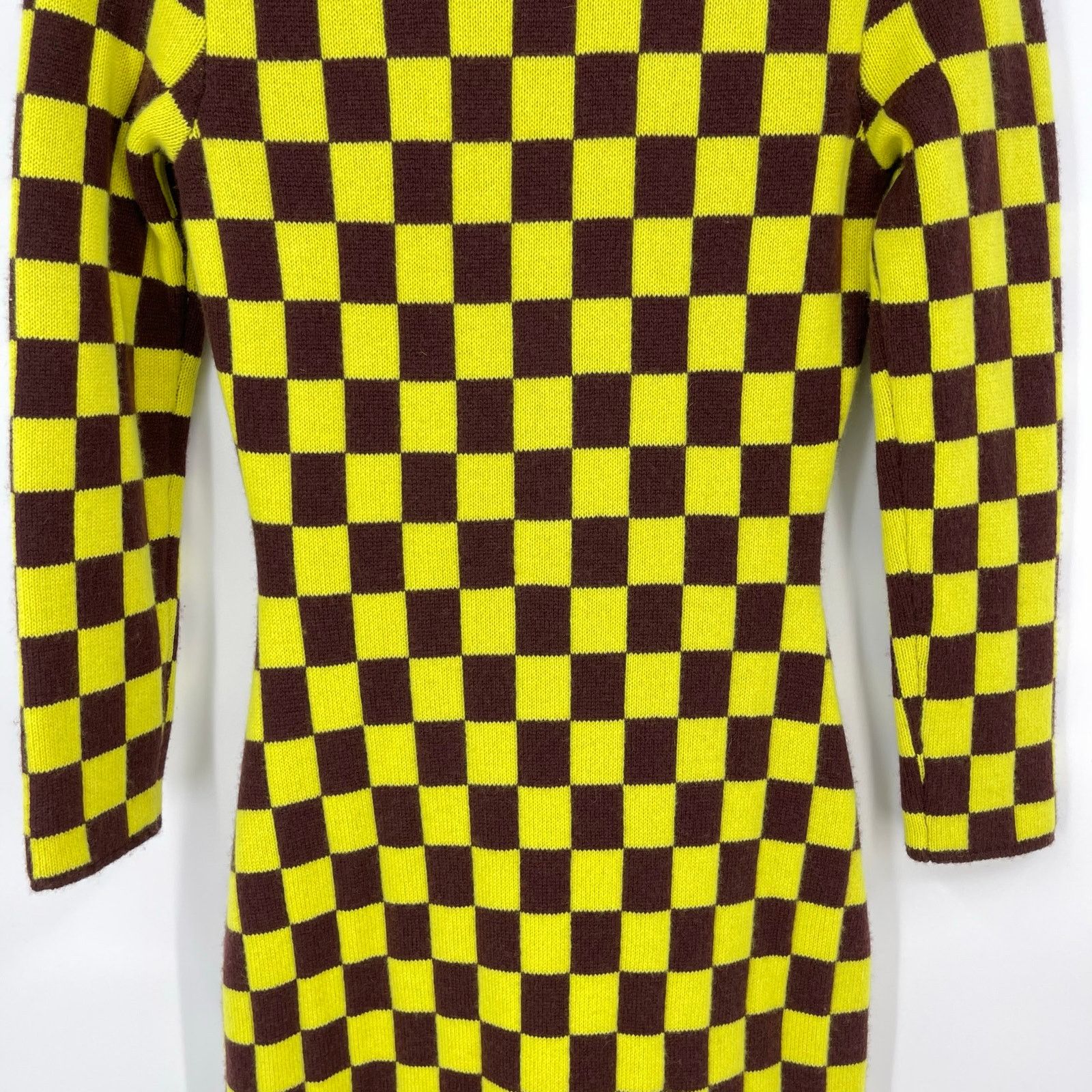The Elder Statesman The Elder Statesman | Red & Yellow Checkered Cashmere Cardi Size S / US 4 / IT 40 - 11 Thumbnail