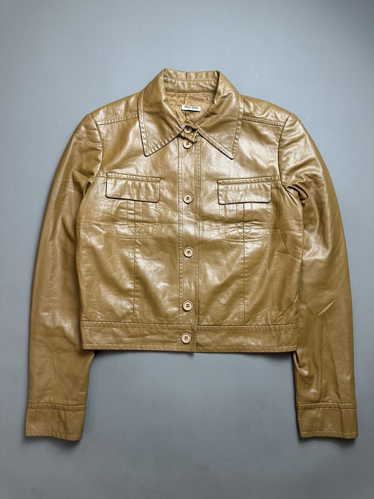 image of Archive Miu Miu By Prada 2000S Brown Jacket, Men's (Size XS)