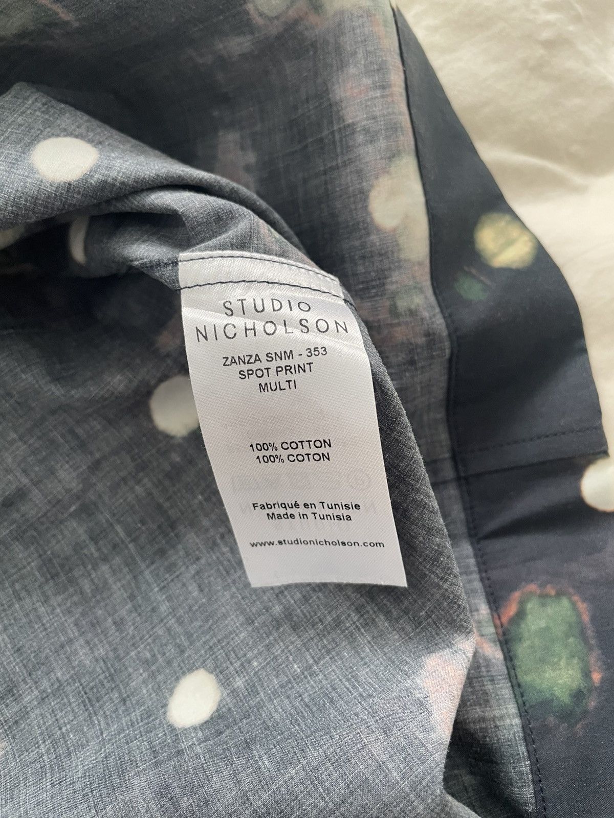 Studio Nicholson Studio Nicholson printed short sleeve shirt Size US M / EU 48-50 / 2 - 6 Thumbnail