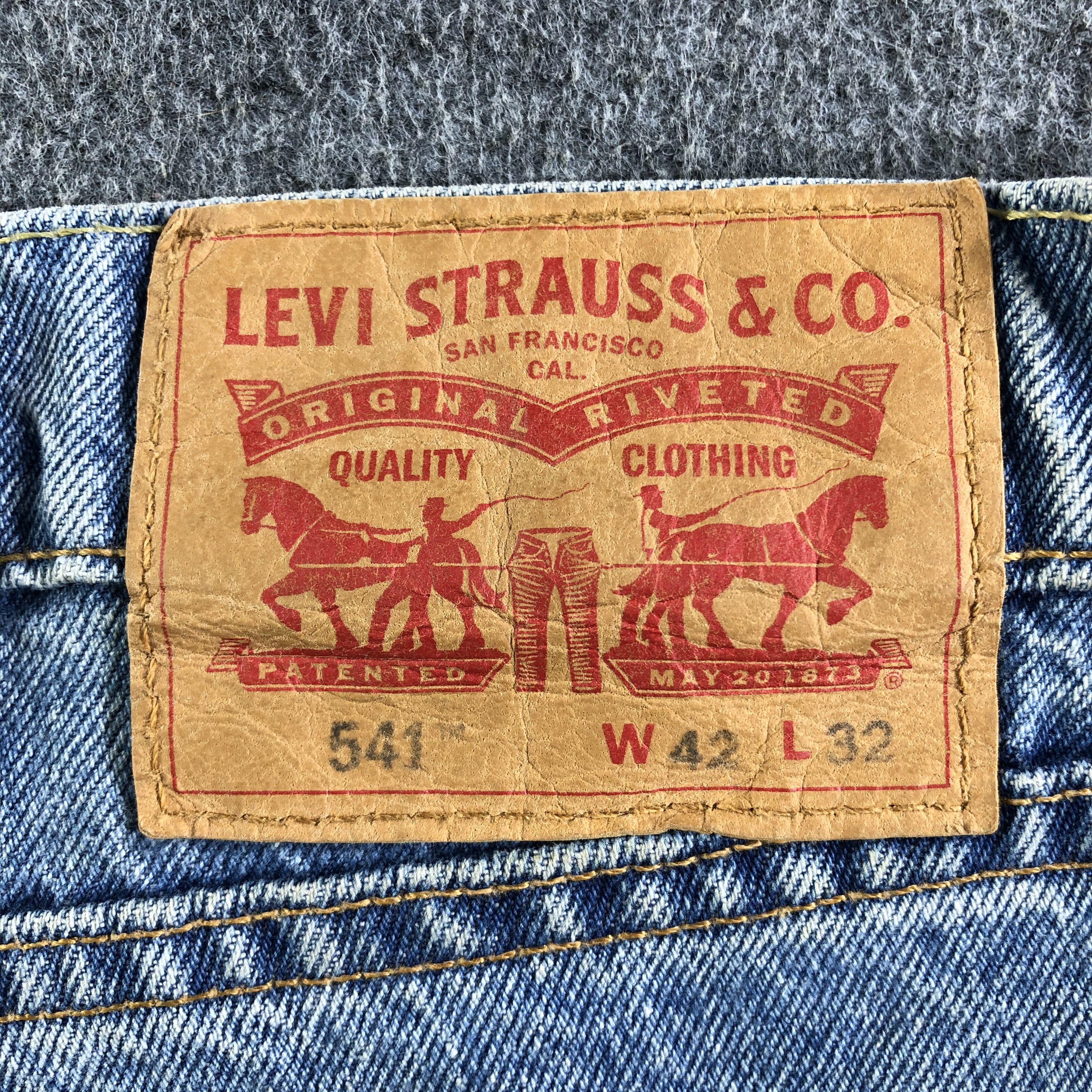 Levi's Vintage Blue Wash Levis 541 Jeans-J4276 Size US 44 / EU 60 - 5 Thumbnail