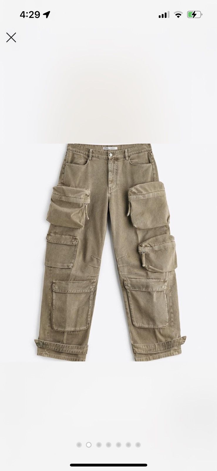 Zara ZARA cargo bundle Size US 31 - 3 Thumbnail