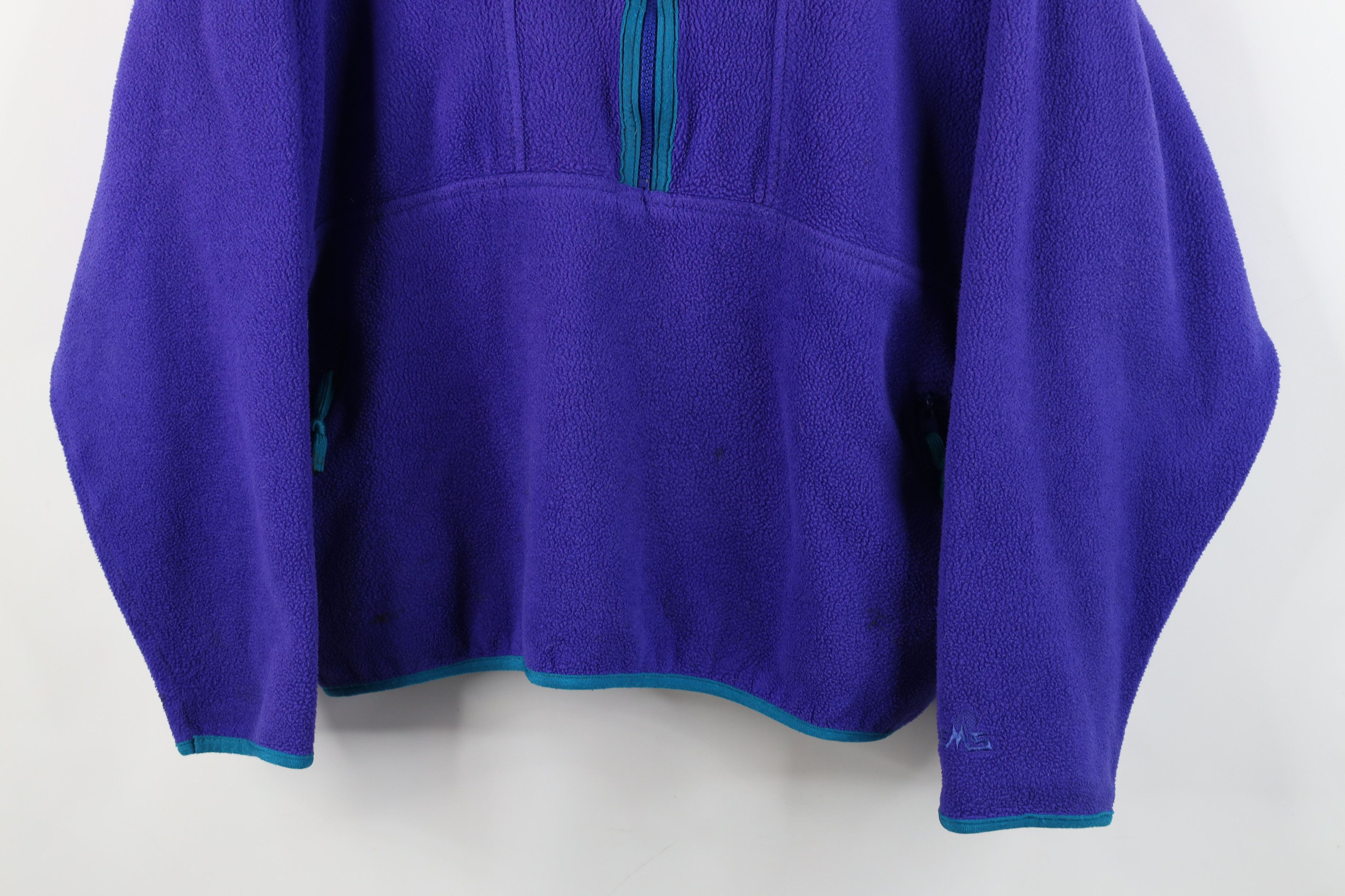 Vintage Vintage 90s Streetwear Half Zip Fleece Pullover Sweater USA Size L / US 10 / IT 46 - 3 Thumbnail