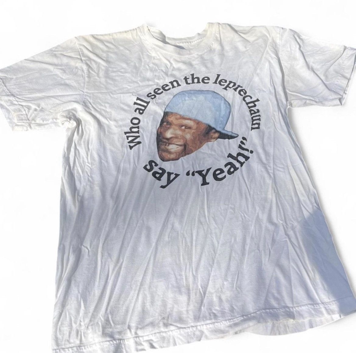 American Apparel Vtg Crichton Alabama Leprechaun Meme T-Shirt | Size M Size US M / EU 48-50 / 2 - 1 Thumbnail