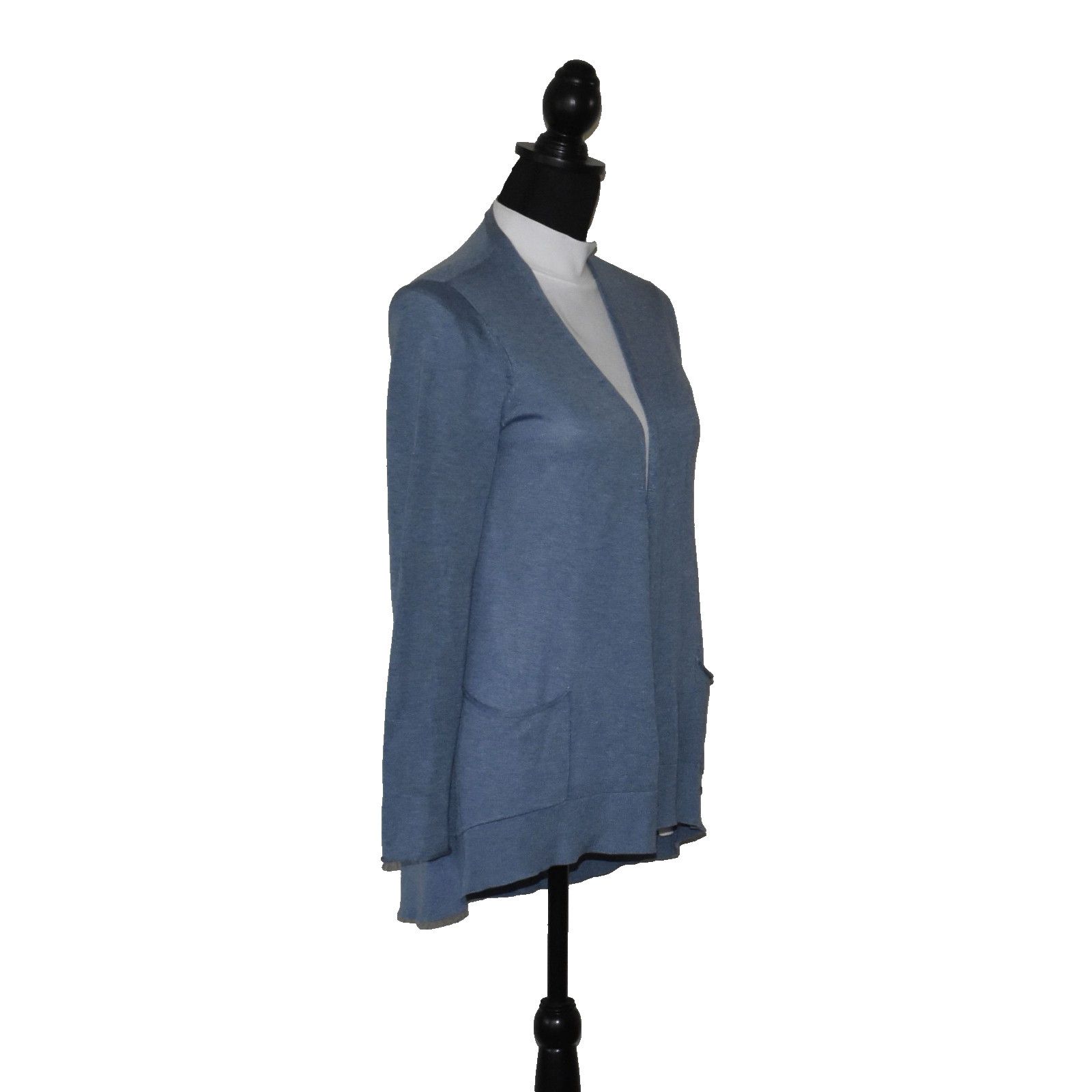 Eileen Fisher EILEEN FISHER Merino Wool Open Front Cardigan Sweater Sz XS Size XS / US 0-2 / IT 36-38 - 2 Thumbnail
