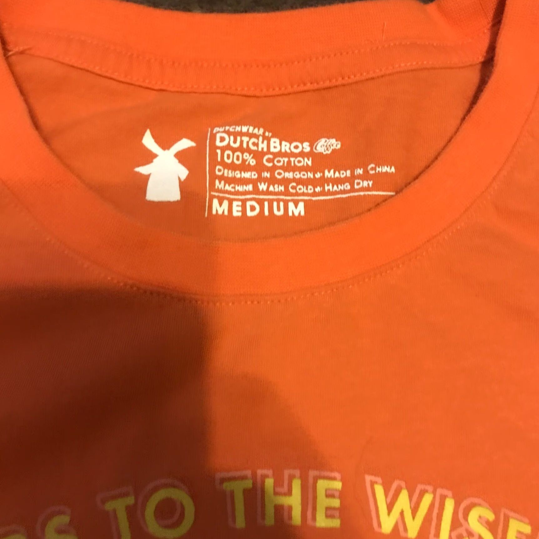 Vintage Dutch Bros Coffee End ALS T-Shirt Size M Orange Yellow Crew Neck Short Sleeve Unisex Adults Plain Cotton Logo Coffee 90s? Size US M / EU 48-50 / 2 - 2 Thumbnail