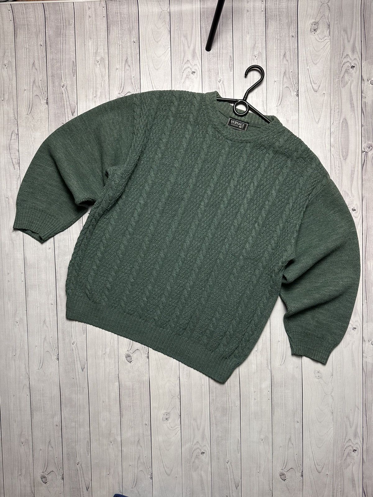 Vintage Vintage Versace sweater knitted size L green rare Size US L / EU 52-54 / 3 - 1 Thumbnail