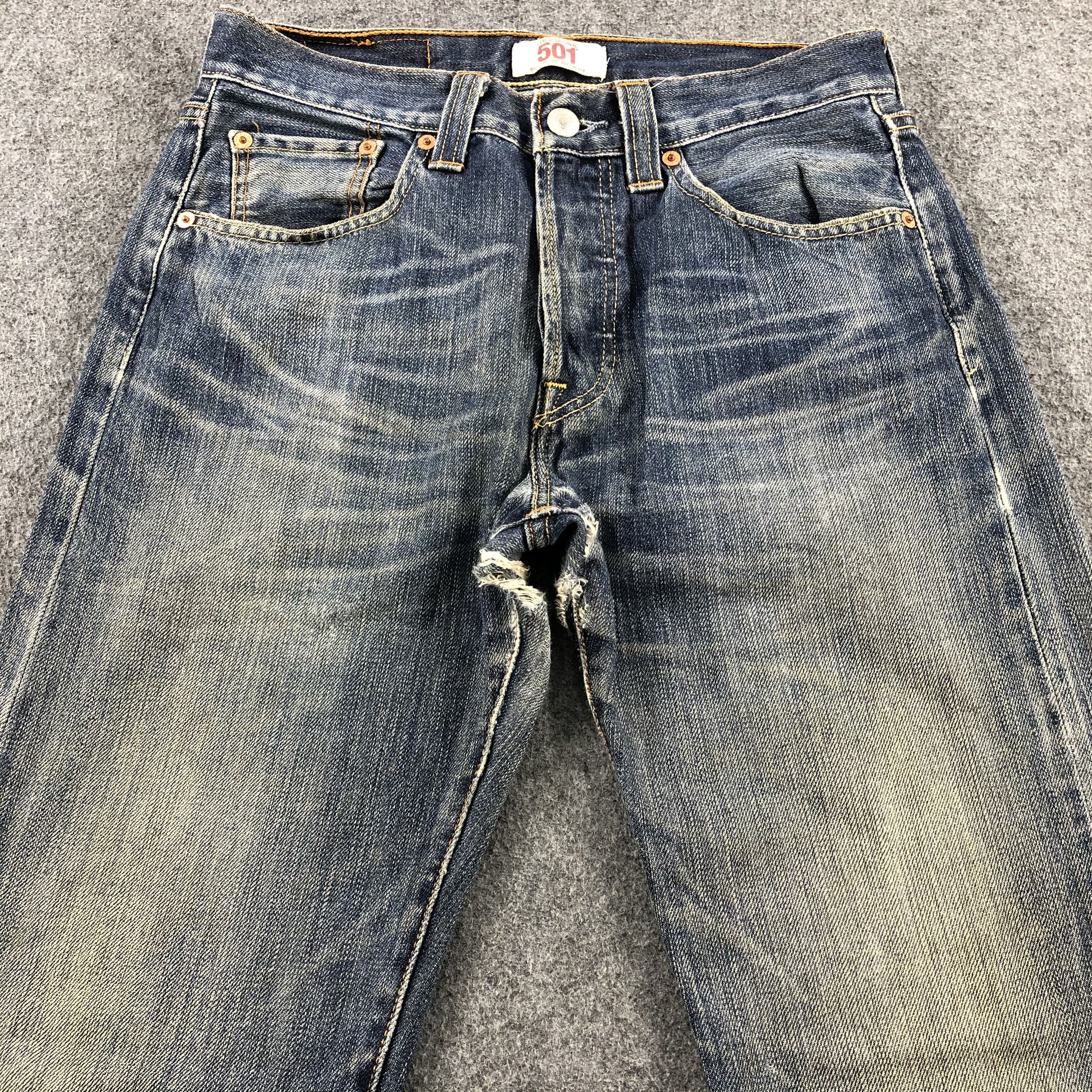 Levi's Vintage Blue Wash Levis 501 Jeans-JM1942 Size US 30 / EU 46 - 3 Thumbnail