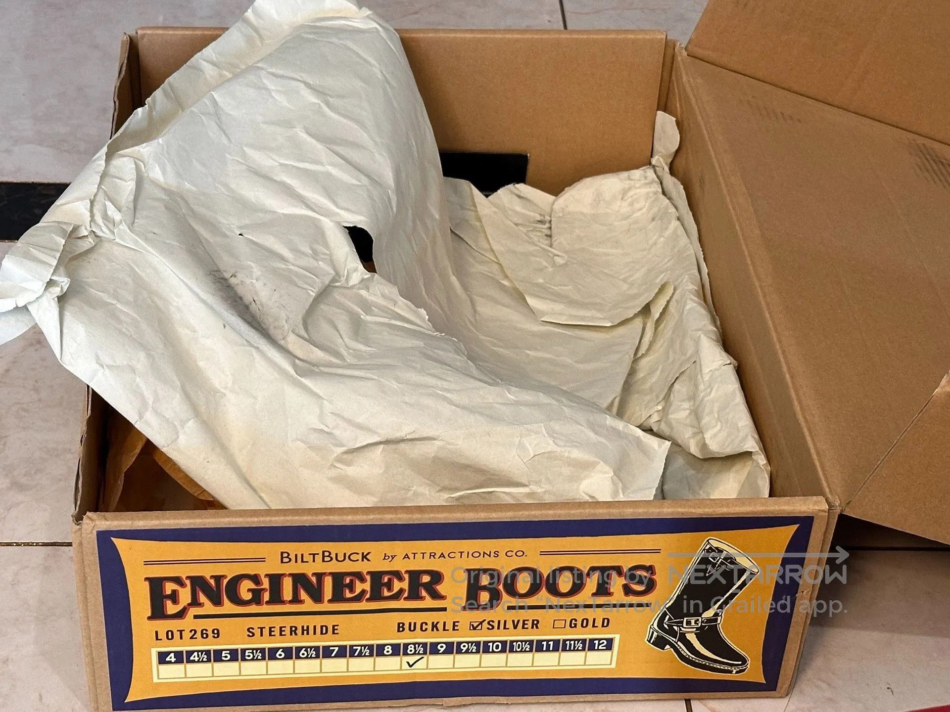 Simmons Bilt Attractions Biltbuck 269 Engineer Boots. Size US 8.5 / EU 41-42 - 8 Thumbnail