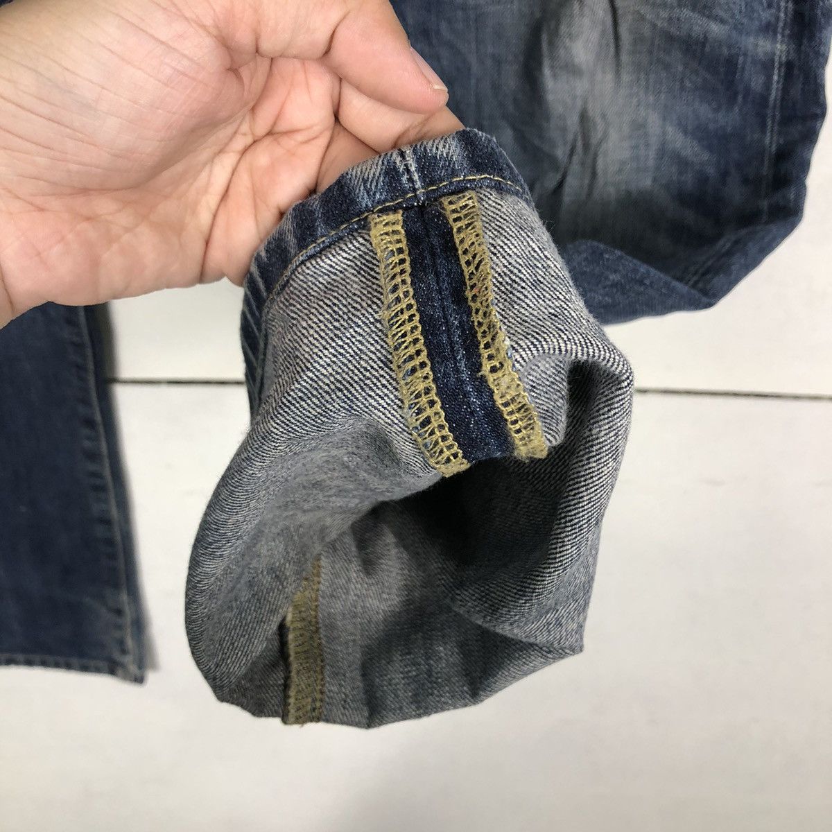 Japanese Brand 🔥Rare Straight Cut Denim Jeans Uniqlo Japan Issey Miyake Size US 36 / EU 52 - 11 Thumbnail