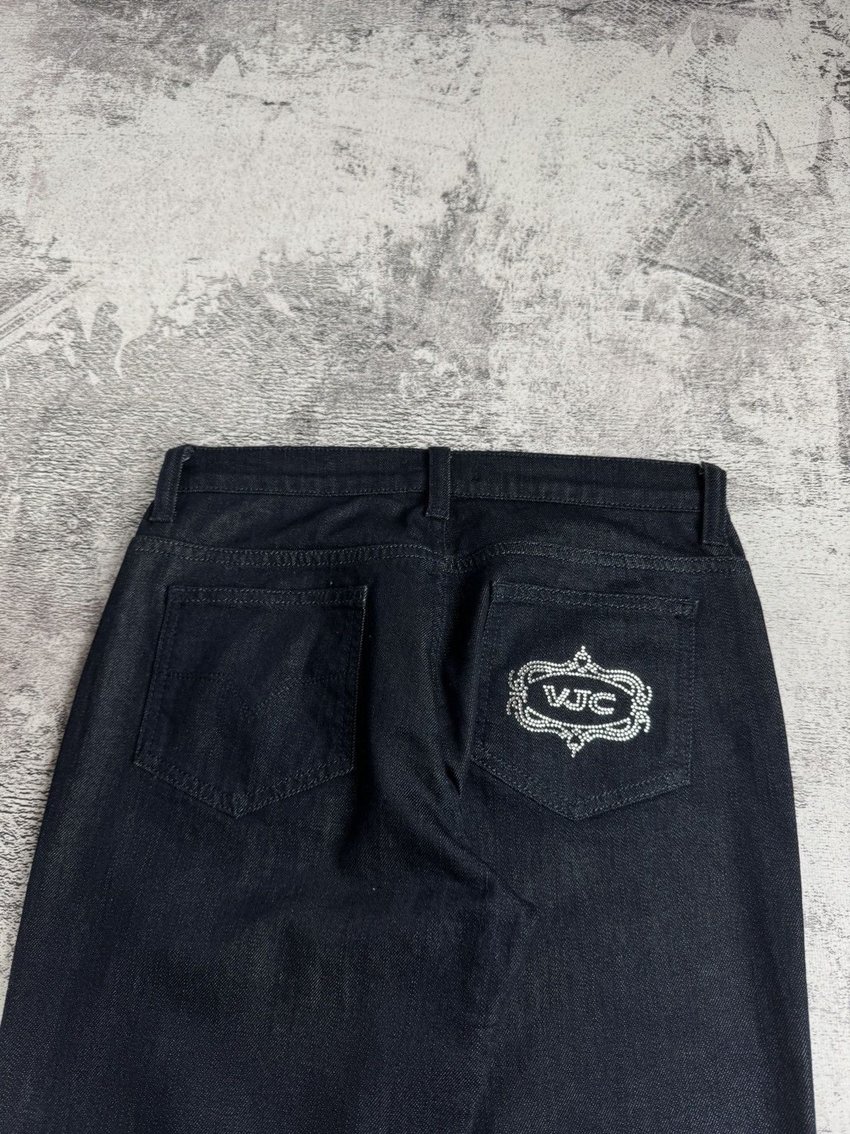 Versace Jeans Couture Versace Couture VJC Y2K Skinny Straight Denim Jeans Trousers Size 30" / US 8 / IT 44 - 7 Thumbnail
