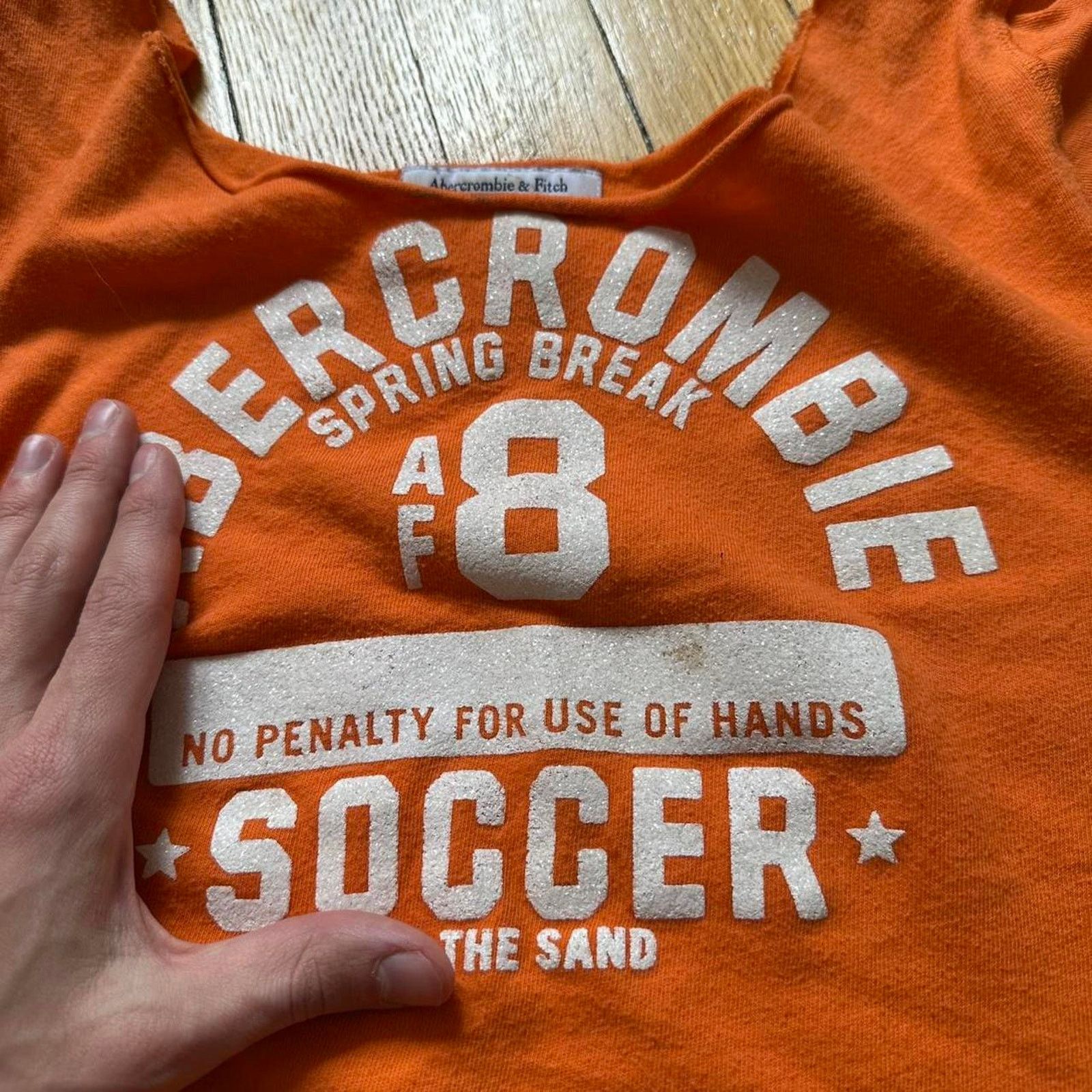 Abercrombie & Fitch × Vintage Y2K Sporty Abercrombie Soccer Number Sleevless Shirt Top Size L / US 10 / IT 46 - 4 Thumbnail
