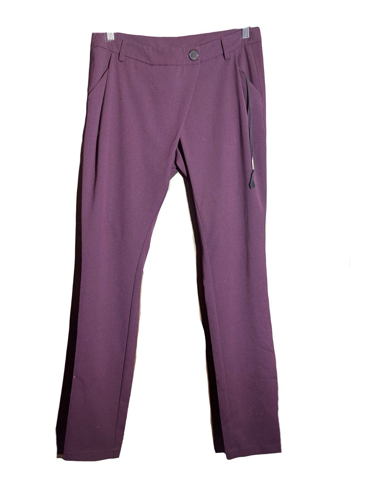 Damir Doma damir doma silent asymmetrical pants burgundy wool S WO Size 26" / US 2 / IT 38 - 1 Thumbnail