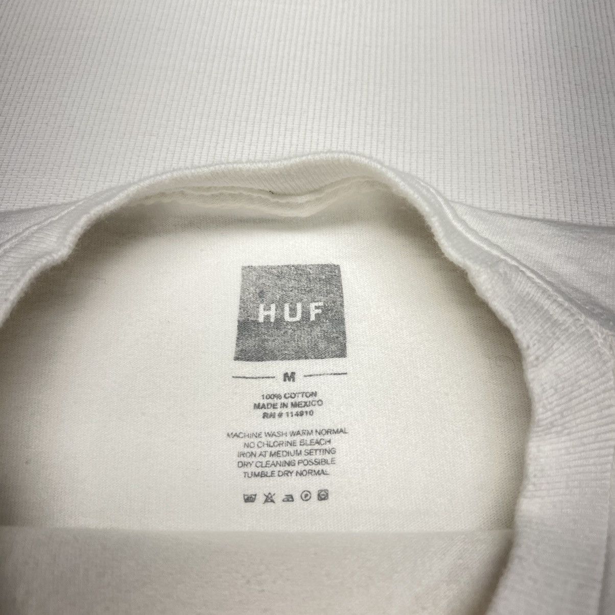 Huf HUF Tee Shirt White Tie Dye Pocket Logo Short Sleeve Skate Size US M / EU 48-50 / 2 - 6 Thumbnail