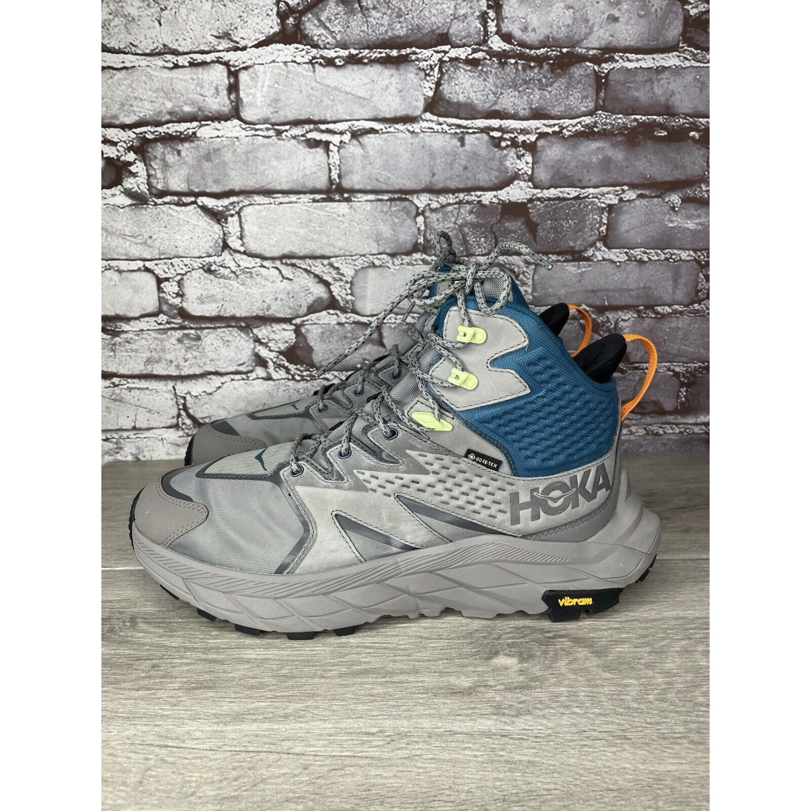 Hoka Hoka One One Anacapa Mid GTX Gray Blue Hiking Boots 1122018- Size US 11.5 / EU 44-45 - 9 Thumbnail