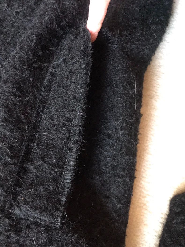 Helmut Lang HELMUT LANG Goat, cashmere and wool black coat Size XS / US 0-2 / IT 36-38 - 7 Thumbnail