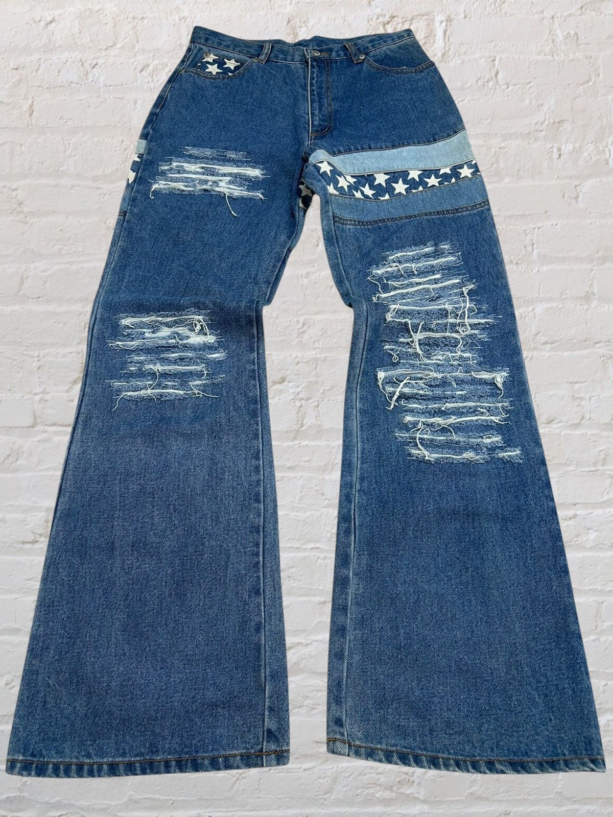 Hysteric Glamour 80s Flare Retro Pop Japan Jean Distressed Huggy Star Style Size US 28 / EU 44 - 1 Thumbnail