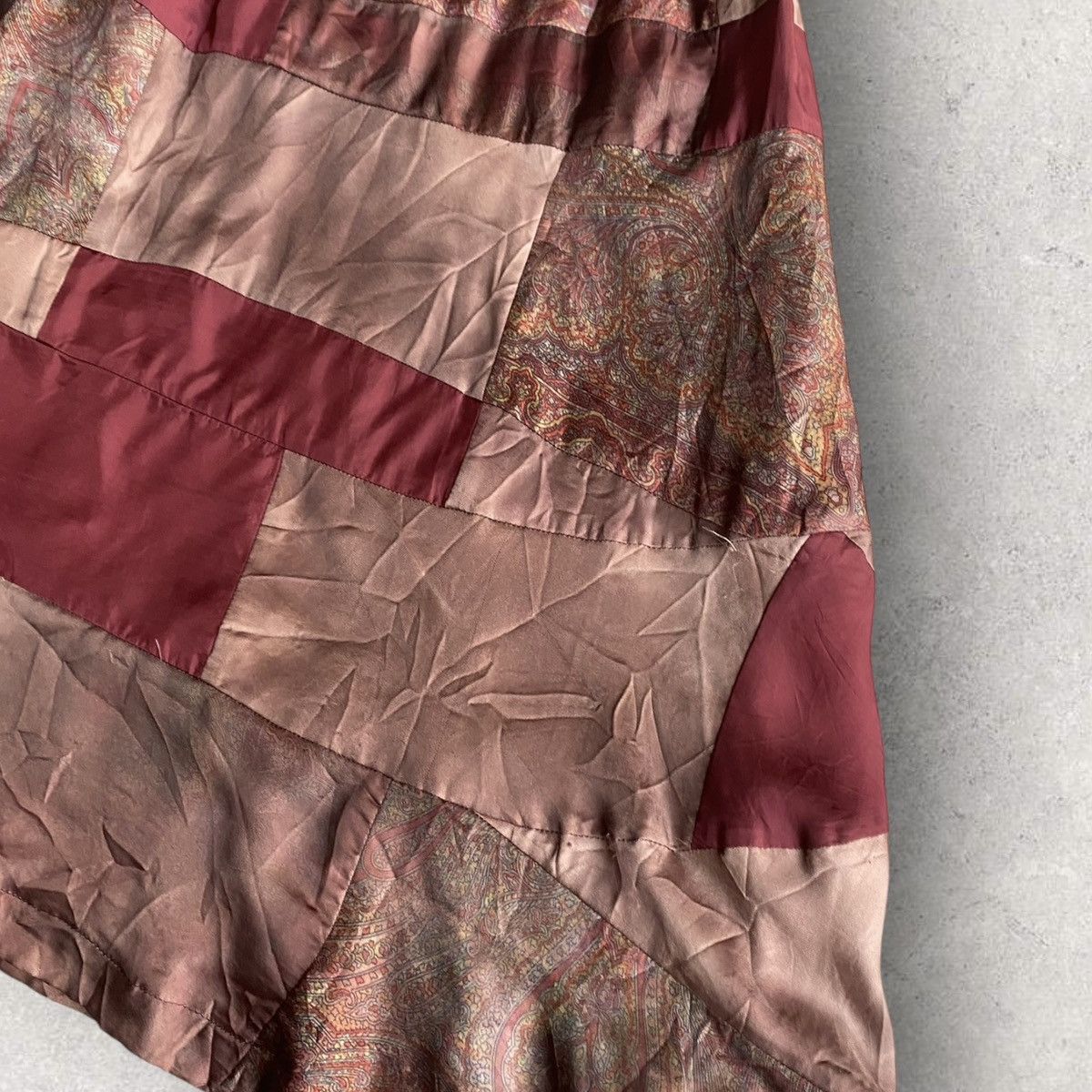 Comme des Garcons Rayon Blend Patchwork Skirt Size 26" / US 2 / IT 38 - 6 Thumbnail