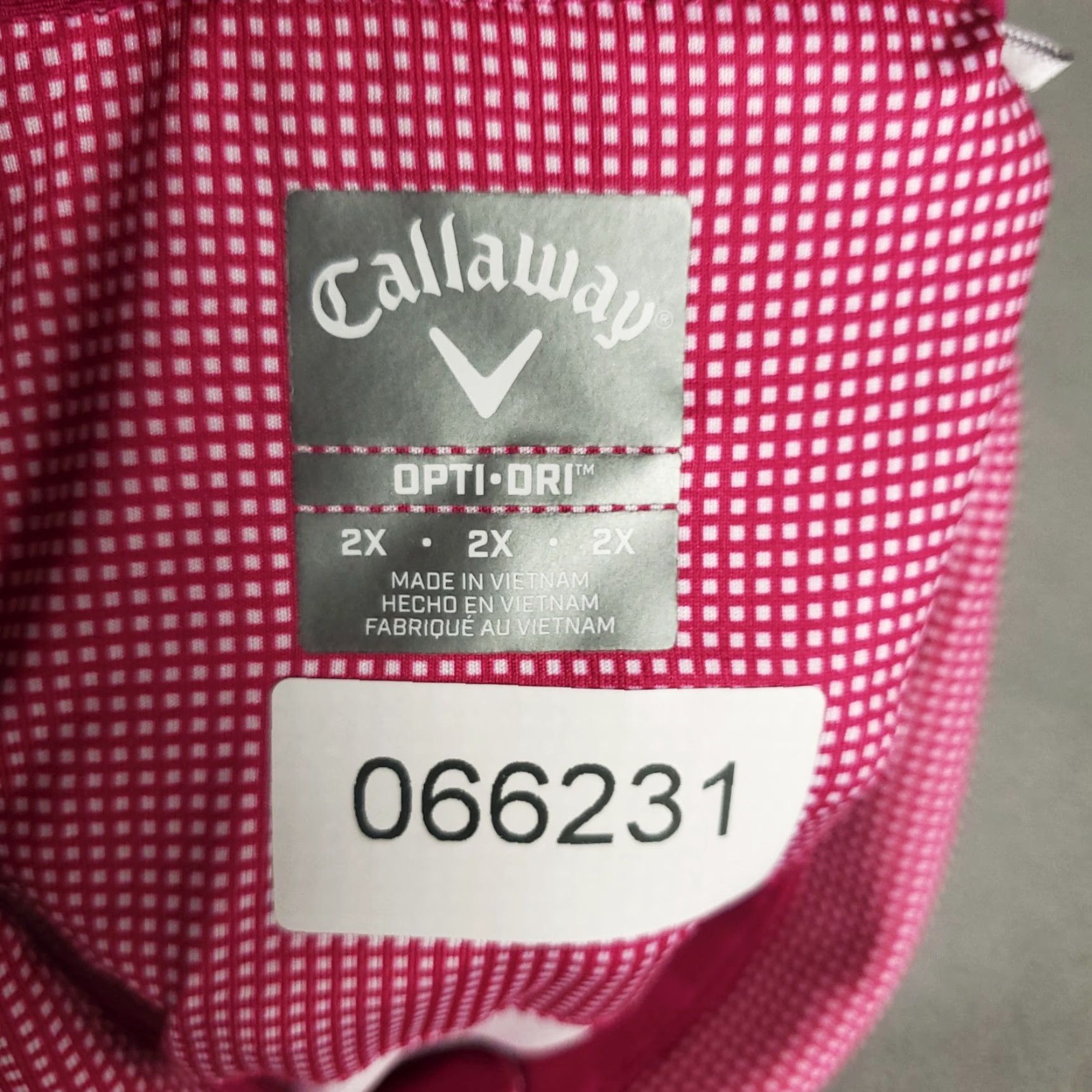 Callaway VINTAGE Callaway Polo Shirt Mens 2X Pink Opti Dri Fit Golf Short Sleeve Size US XXL / EU 58 / 5 - 7 Thumbnail