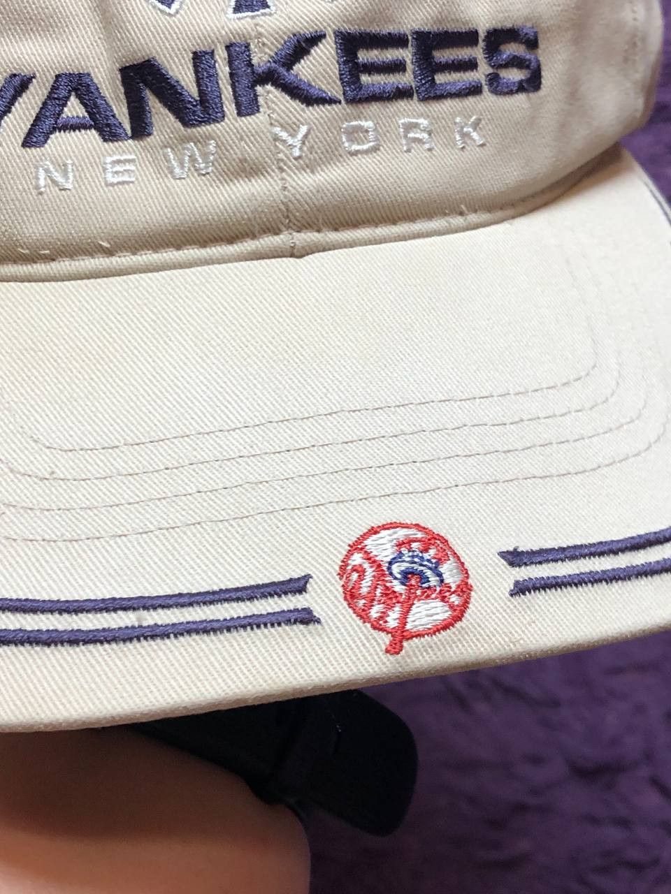 New York Yankees Vintage 00s New York Yankees Beanie Cap y2k Size ONE SIZE - 2 Thumbnail