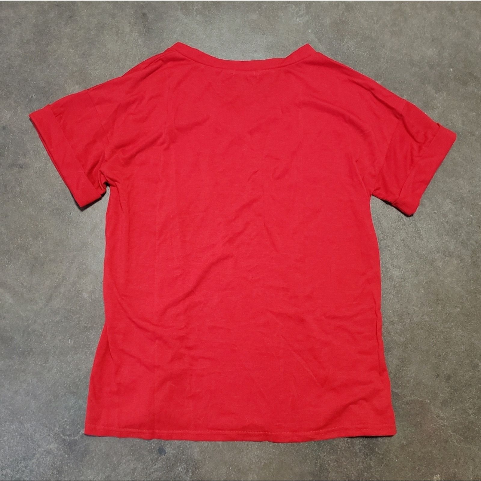 Other Red | MIHOLL | Vneck Short Sleeve Size L / US 10 / IT 46 - 2 Thumbnail