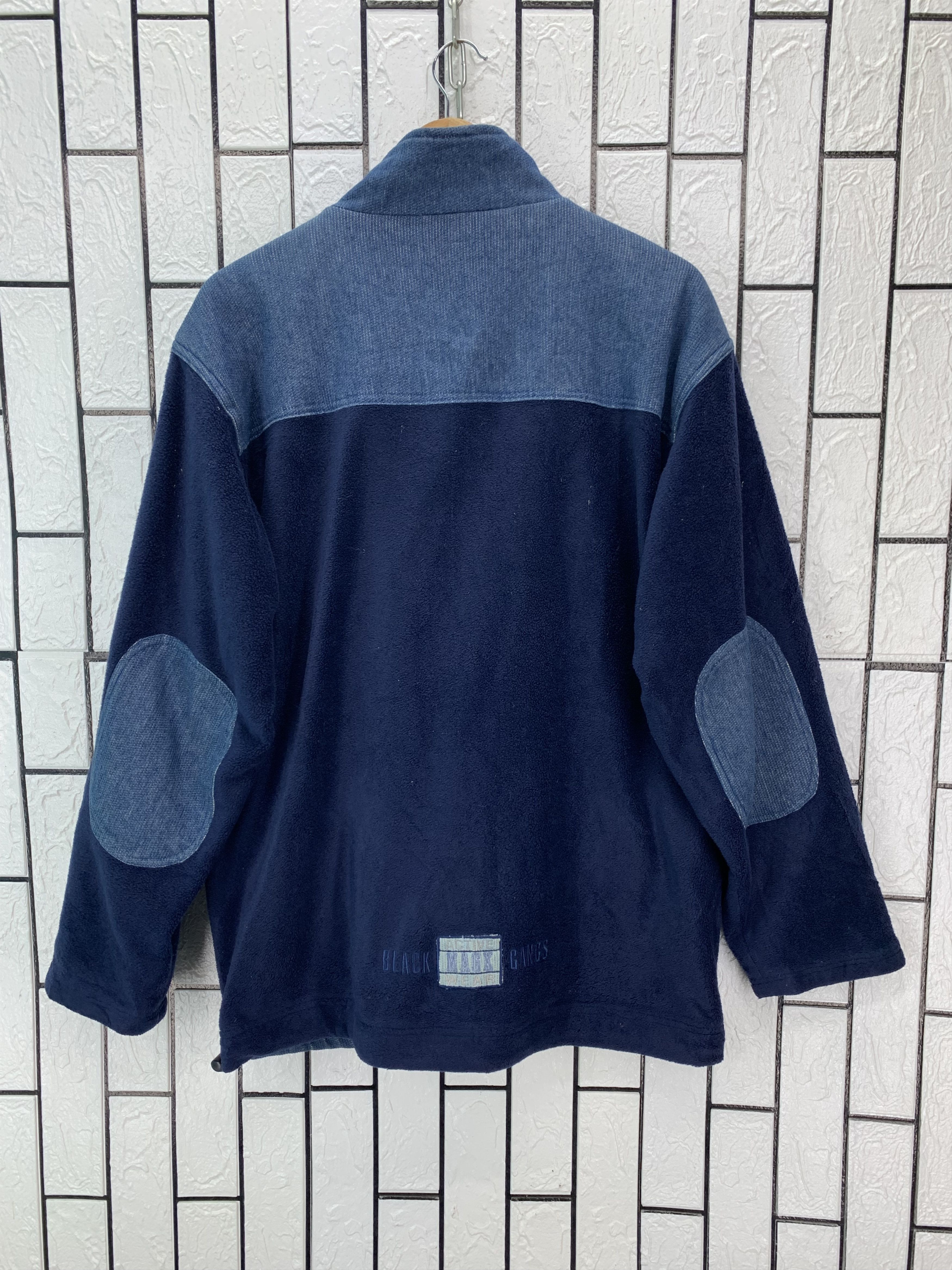 Japanese Brand M & X Black Brothers Fleece/Denim Size US M / EU 48-50 / 2 - 9 Thumbnail