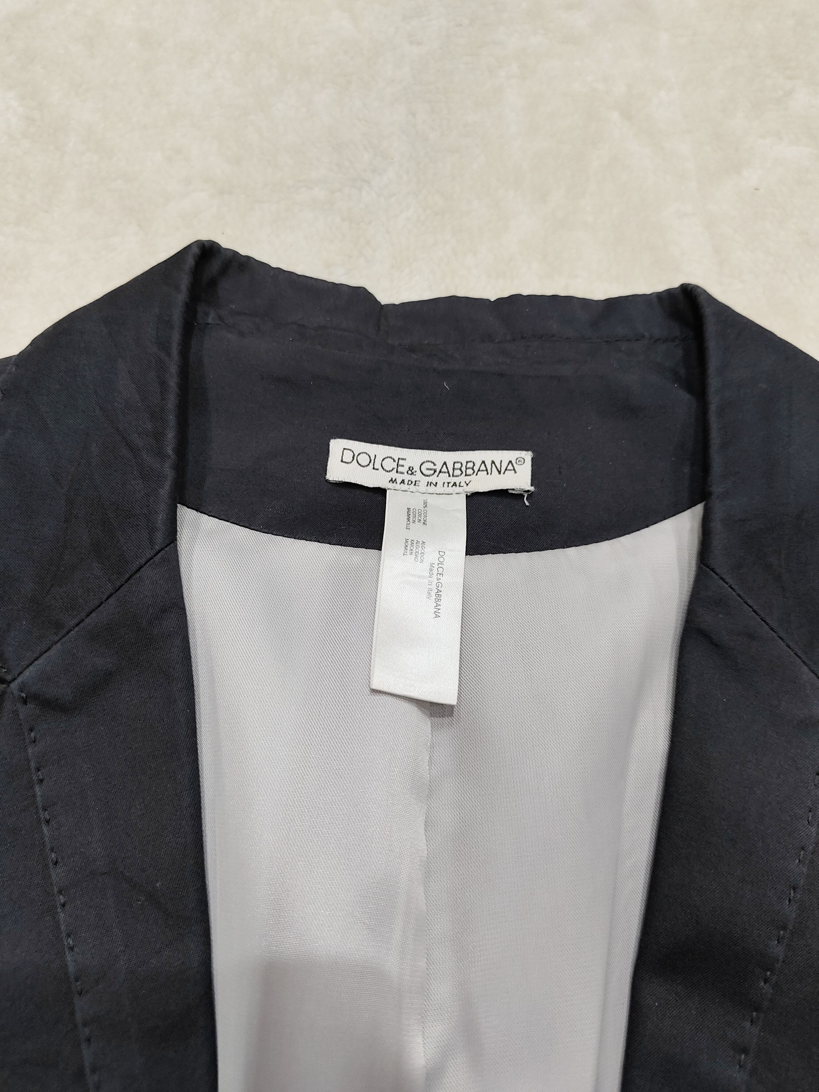 Dolce & Gabbana Dolce & Gabbana- Sharp Minimal Tailored Pure Wool Blazer Size US M / EU 48-50 / 2 - 6 Thumbnail