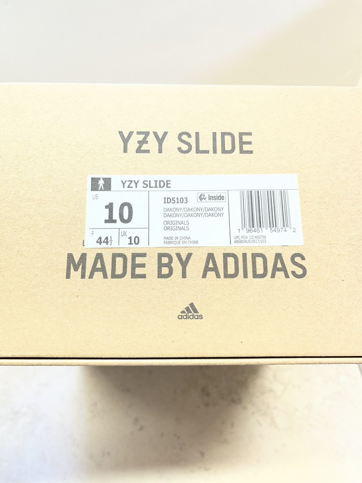 Yeezy Size 10 - Adidas Yeezy Slide Dark Onyx ID5103 Size US 10 / EU 43 - 9 Thumbnail