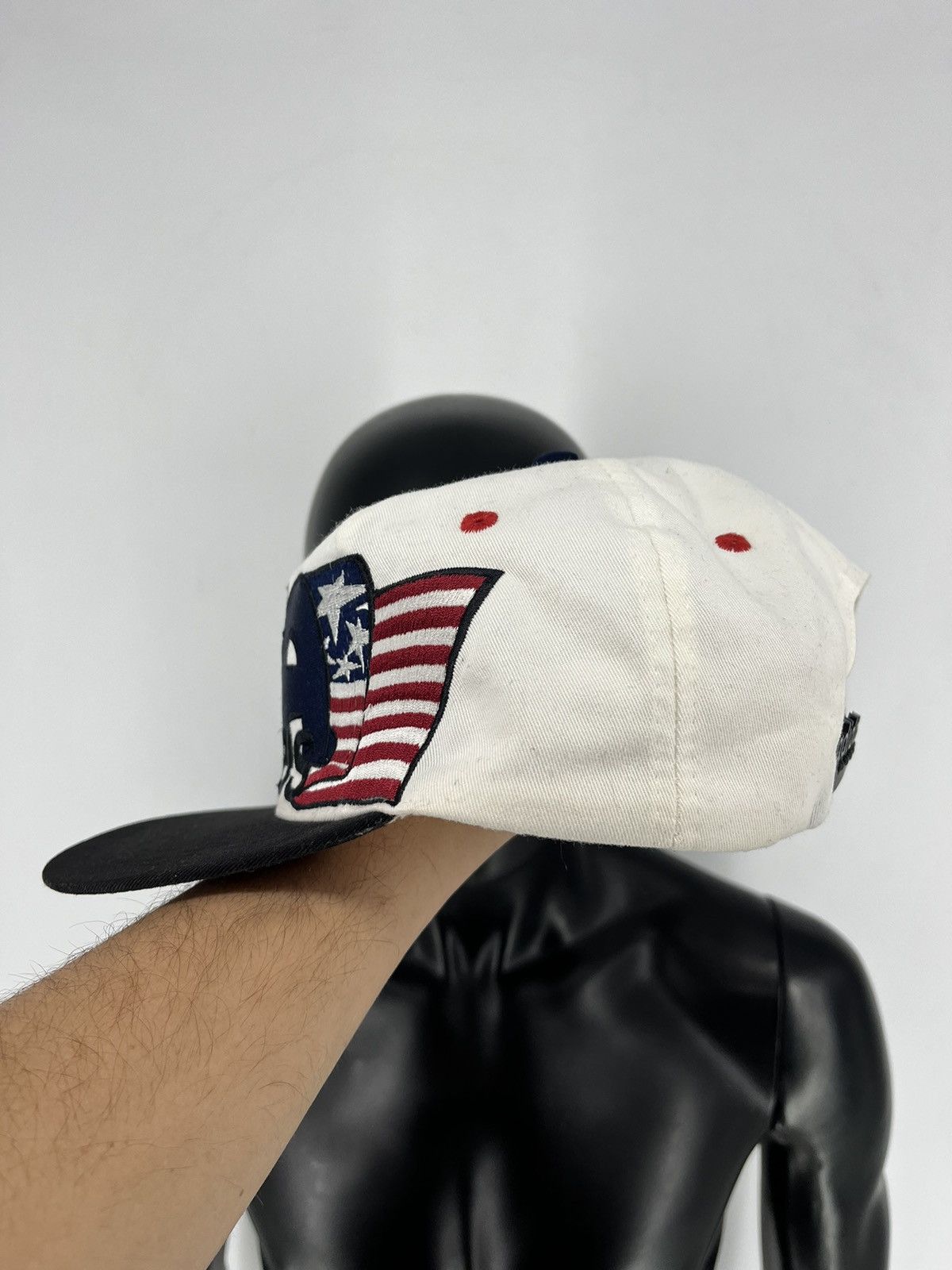 Adidas Vintage Adidas USA Big Logo American Flag Cap Size ONE SIZE - 4 Thumbnail