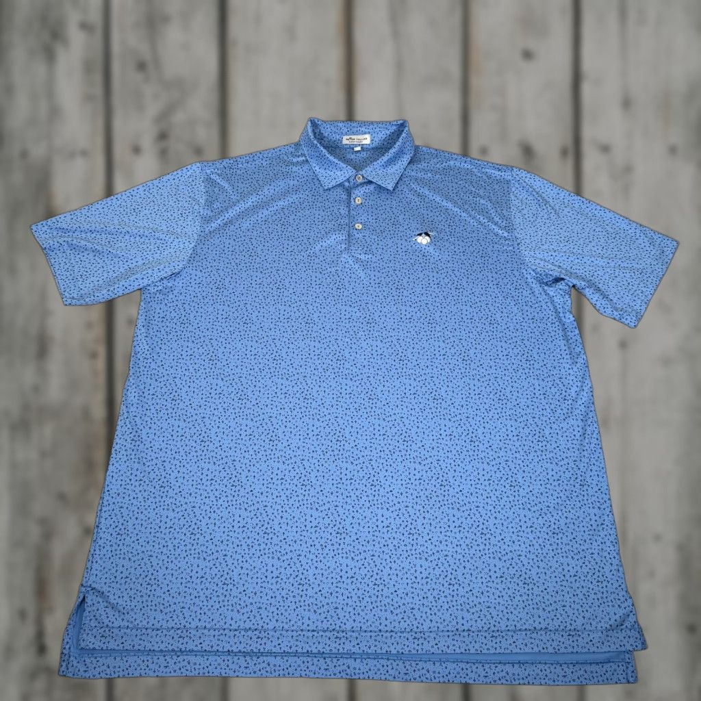 Peter Millar Peter Millar Polo Shirt Mens 2XL Blue Summer Comfort Cactus Print Golf Desert Size US XXL / EU 58 / 5 - 1 Thumbnail