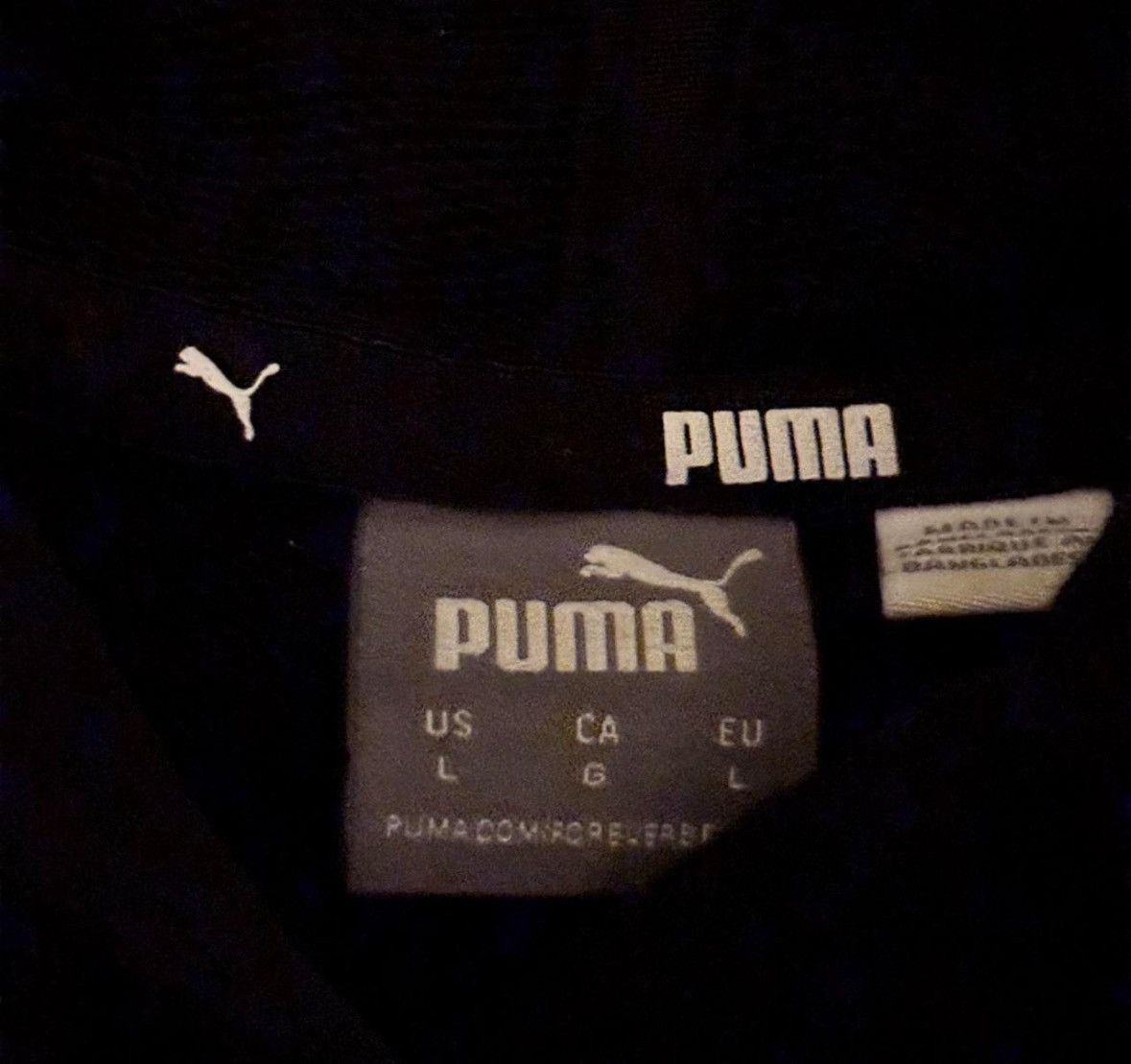 Puma Black Puma Hoodie with White Logo Size L / US 10 / IT 46 - 4 Thumbnail