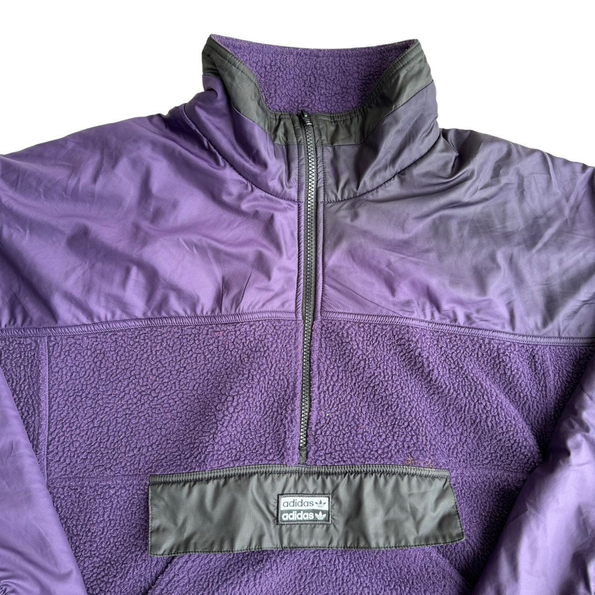 Adidas ADIDAS R.Y.V. Fleece Jacket Sherpa Outdoors Pullover Size US L / EU 52-54 / 3 - 3 Thumbnail