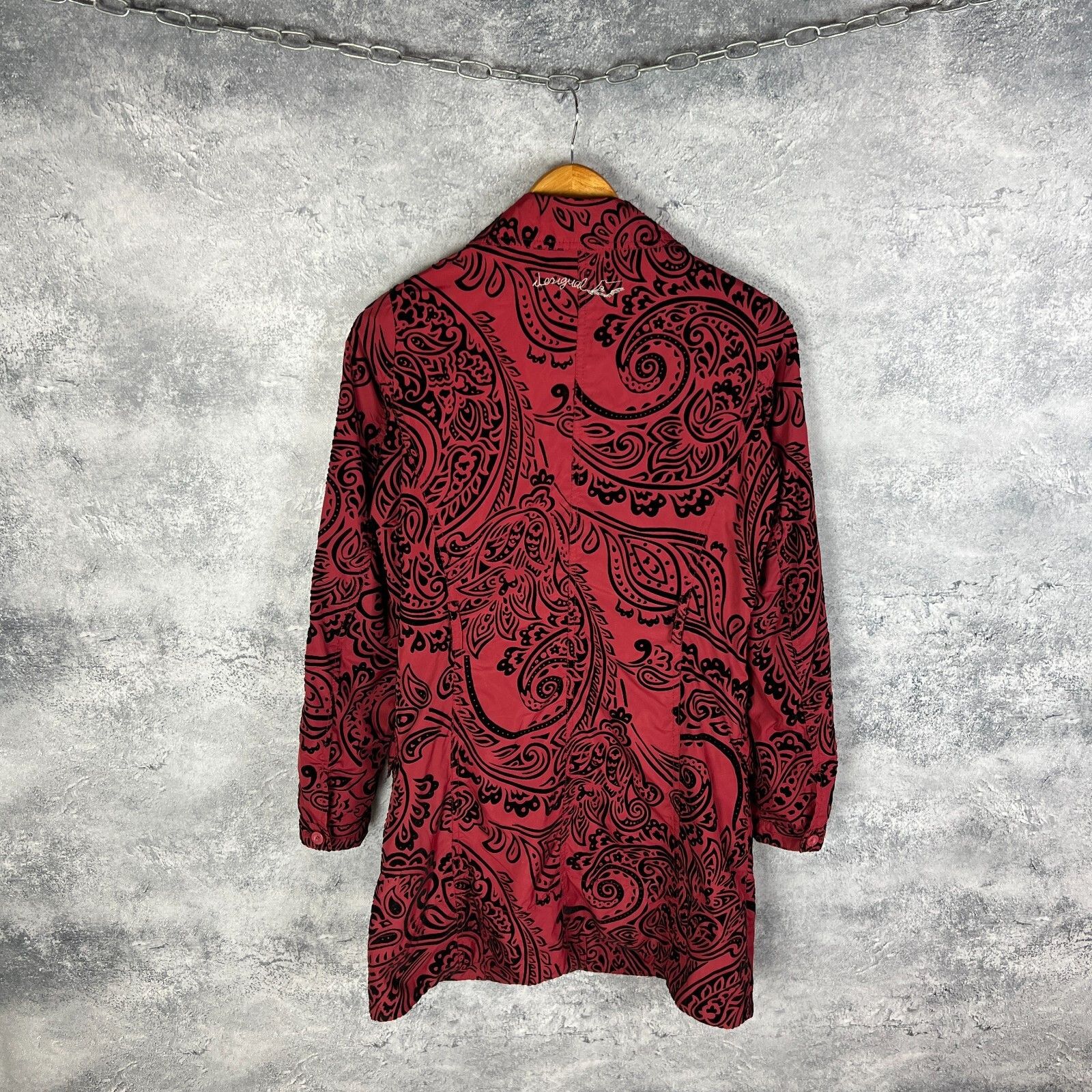 Desigual Desigual Coat Jacket Women's Size 38 Red Long Sleeve ` Size XS / US 0-2 / IT 36-38 - 7 Thumbnail