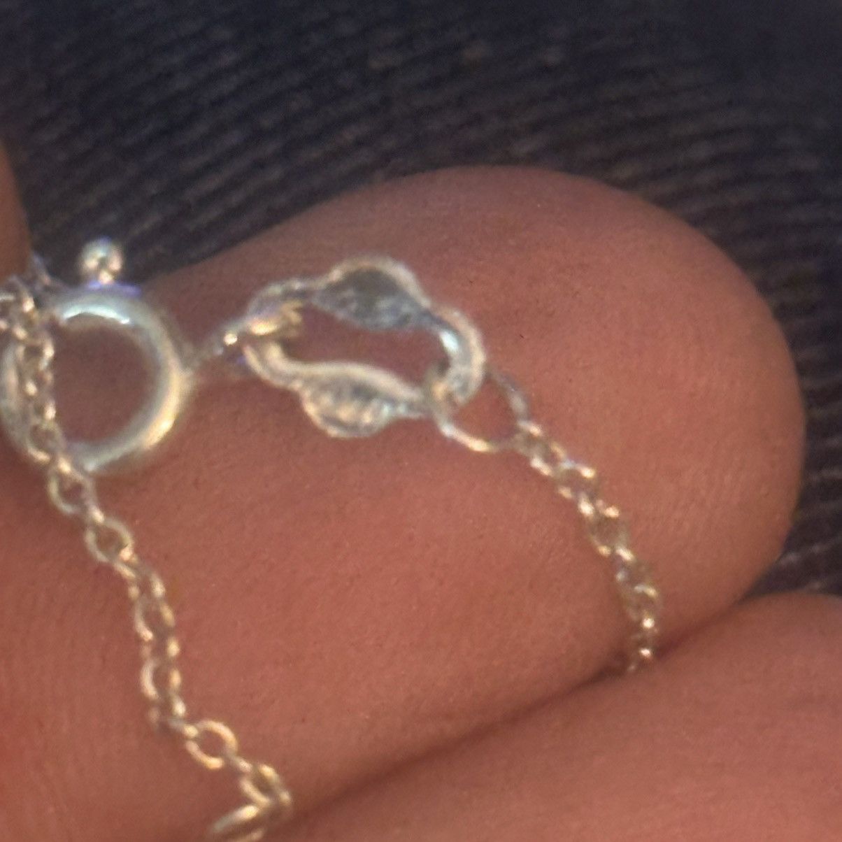Vintage Vintage dainty sterling silver sideways cross necklace Size ONE SIZE - 2 Thumbnail