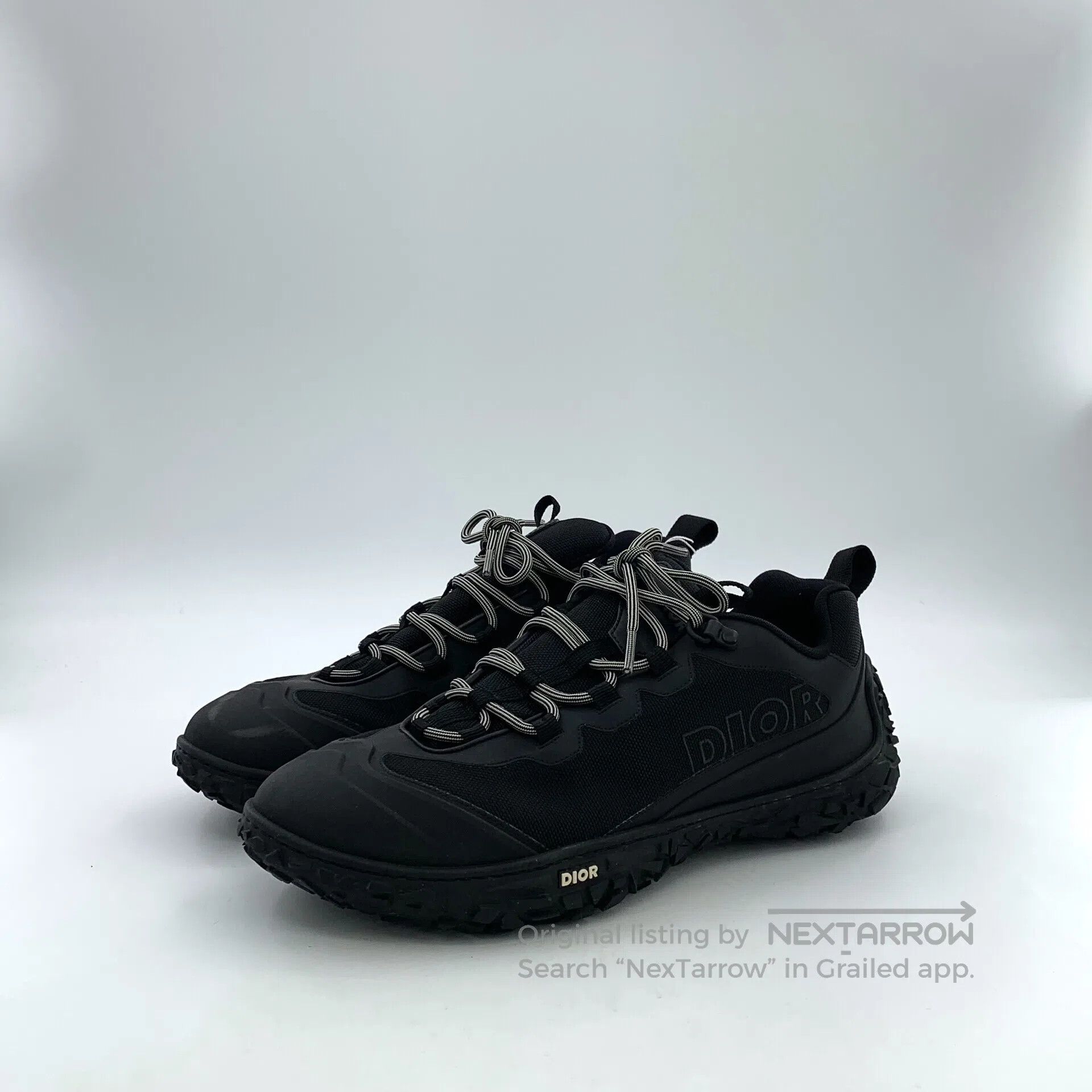 Dior Dior Black lace-up casual flat sport shoes| Size US 11 / EU 44 - 1 Thumbnail