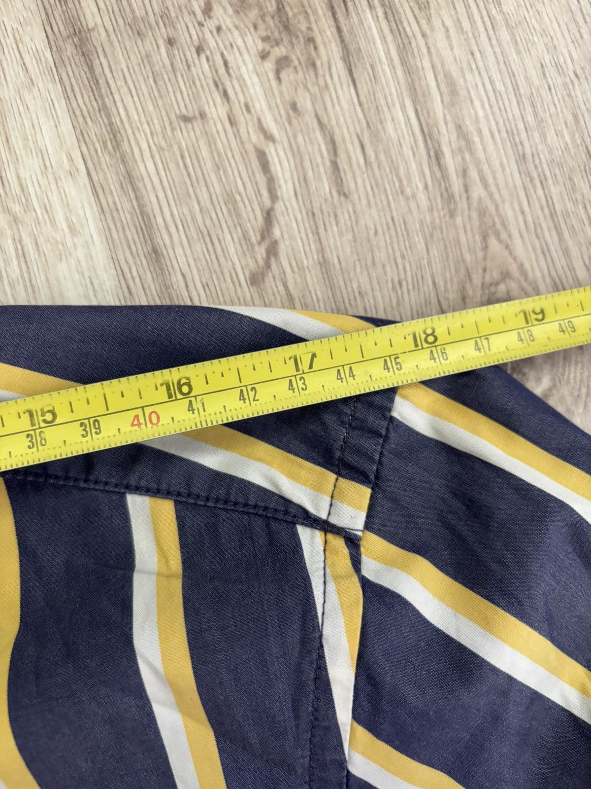 Maison Kitsune Maison Kitsuné Men’s Striped Shirt Size 38 Cotton Fox Logo Size US S / EU 44-46 / 1 - 10 Thumbnail