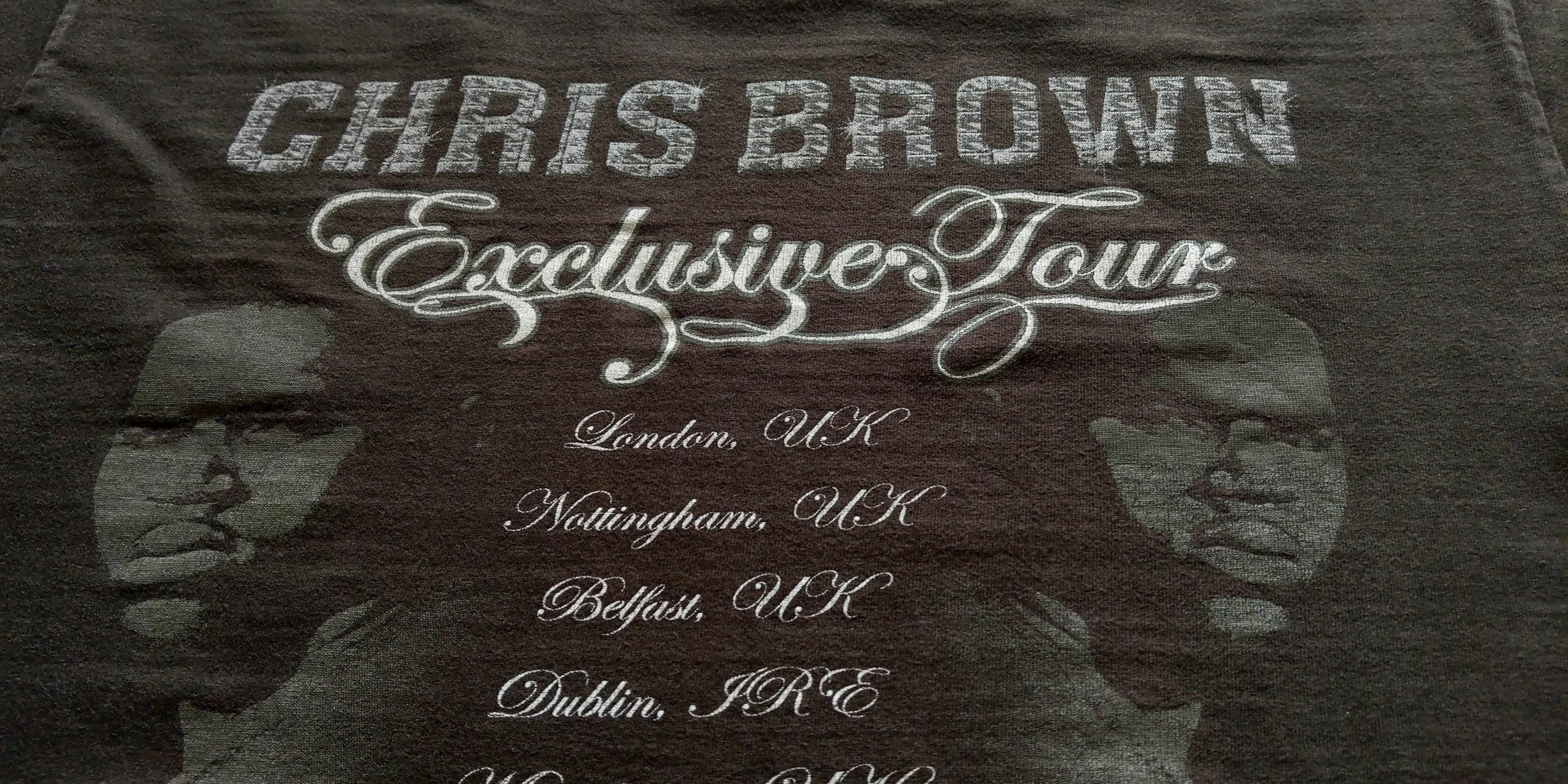 Band Tees Chris Brown 2007 Exclusive Tour Shirt Rare! Size US M / EU 48-50 / 2 - 7 Thumbnail