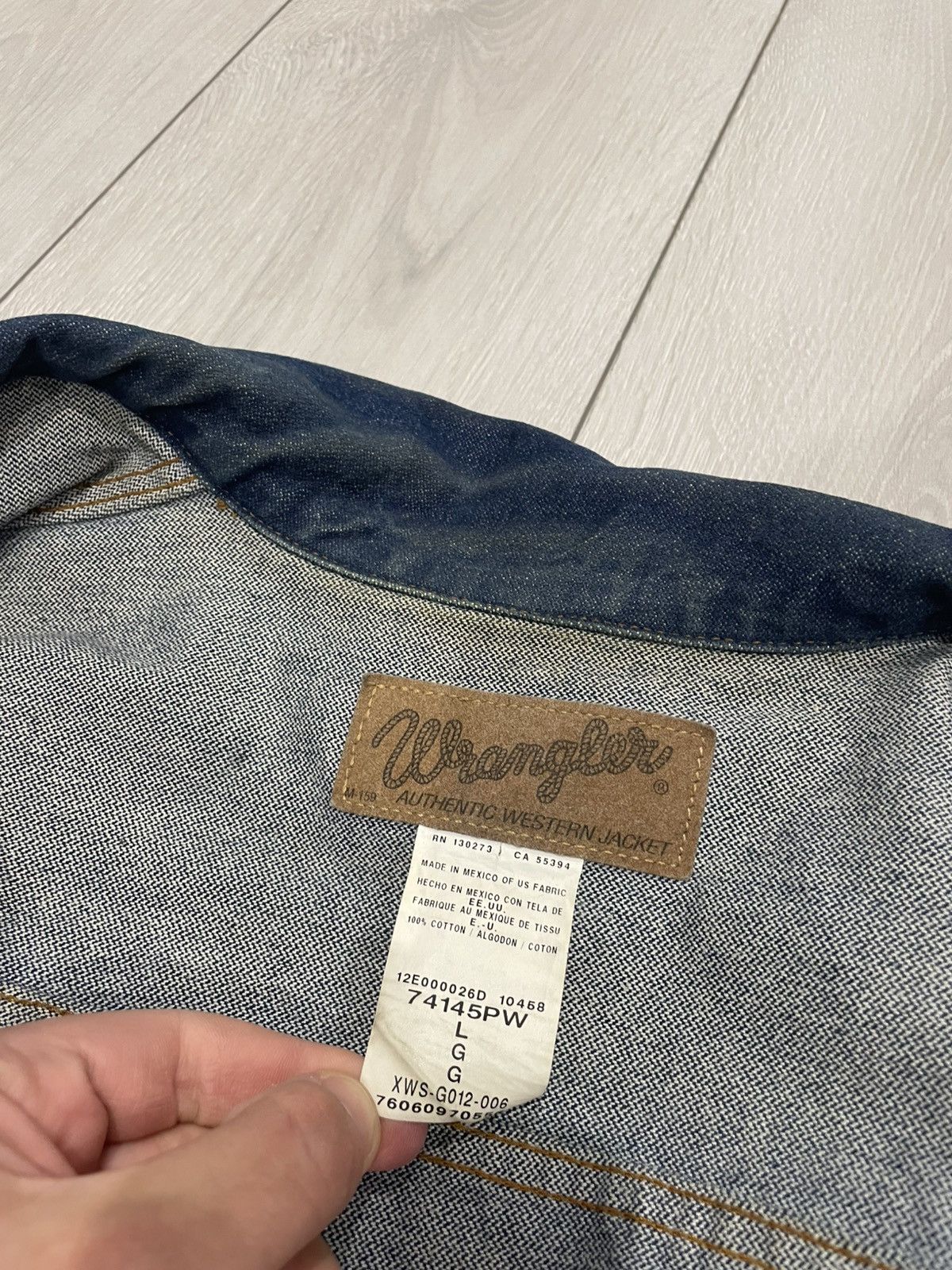 Vintage × Wrangler 80s Vintage Wrangler M-159 Western Denim Jeans Jacket bomber Size US L / EU 52-54 / 3 - 3 Thumbnail