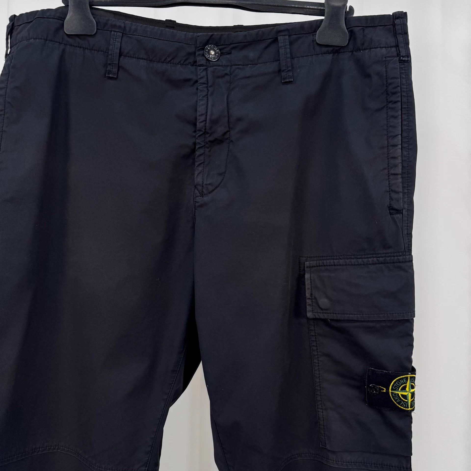 Stone Island Stone Island Black Washed Cargo Pants W36 98new Size US 36 / EU 52 - 3 Thumbnail