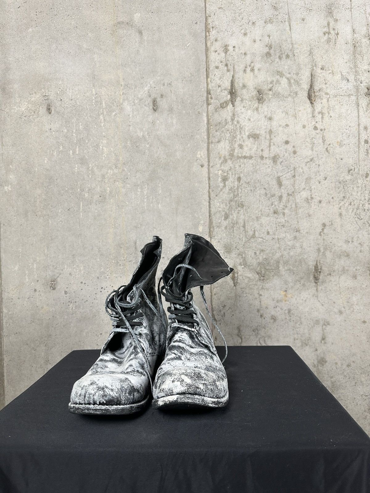 A1923 A1923 FW13-14 HAND PAINTED LACE UP BOOTS Size US 12 / EU 45 - 5 Thumbnail