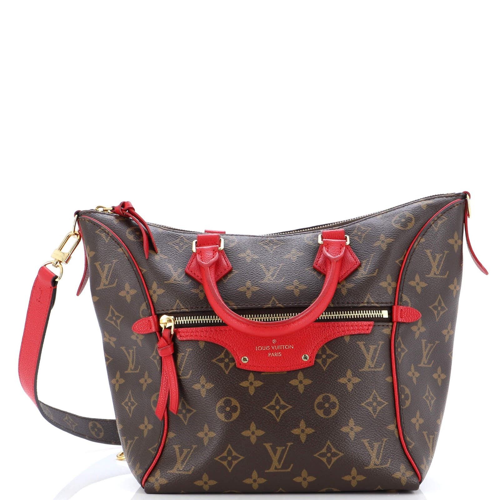 image of Louis Vuitton Tournelle Tote Monogram Canvas Pm in Brown, Women's